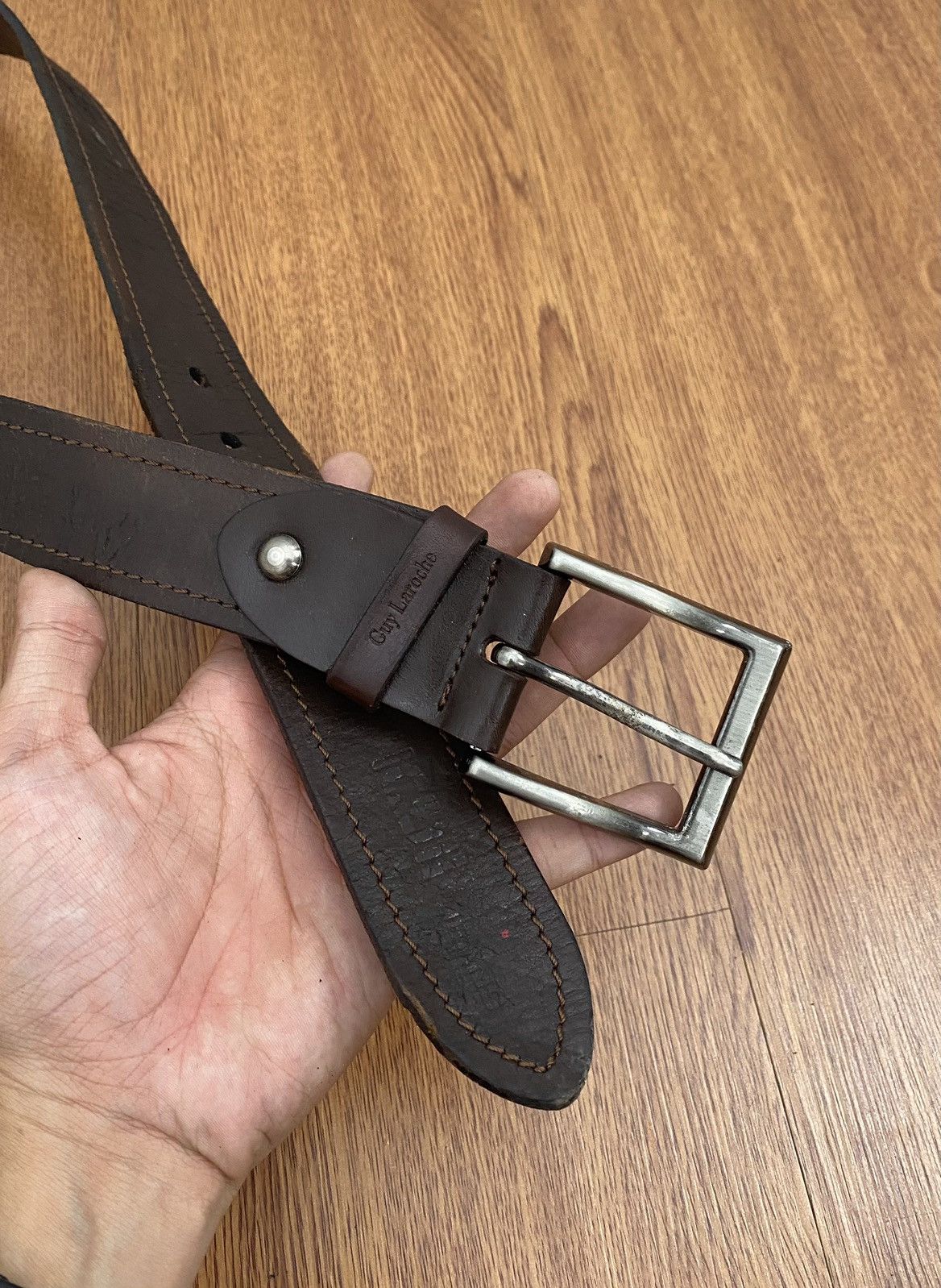 Guy Laroche × If Six Was Nine × Le Grande Bleu (L.G.B.) Vintage Guy laroche leather belt Size ONE SIZE - 2 Thumbnail