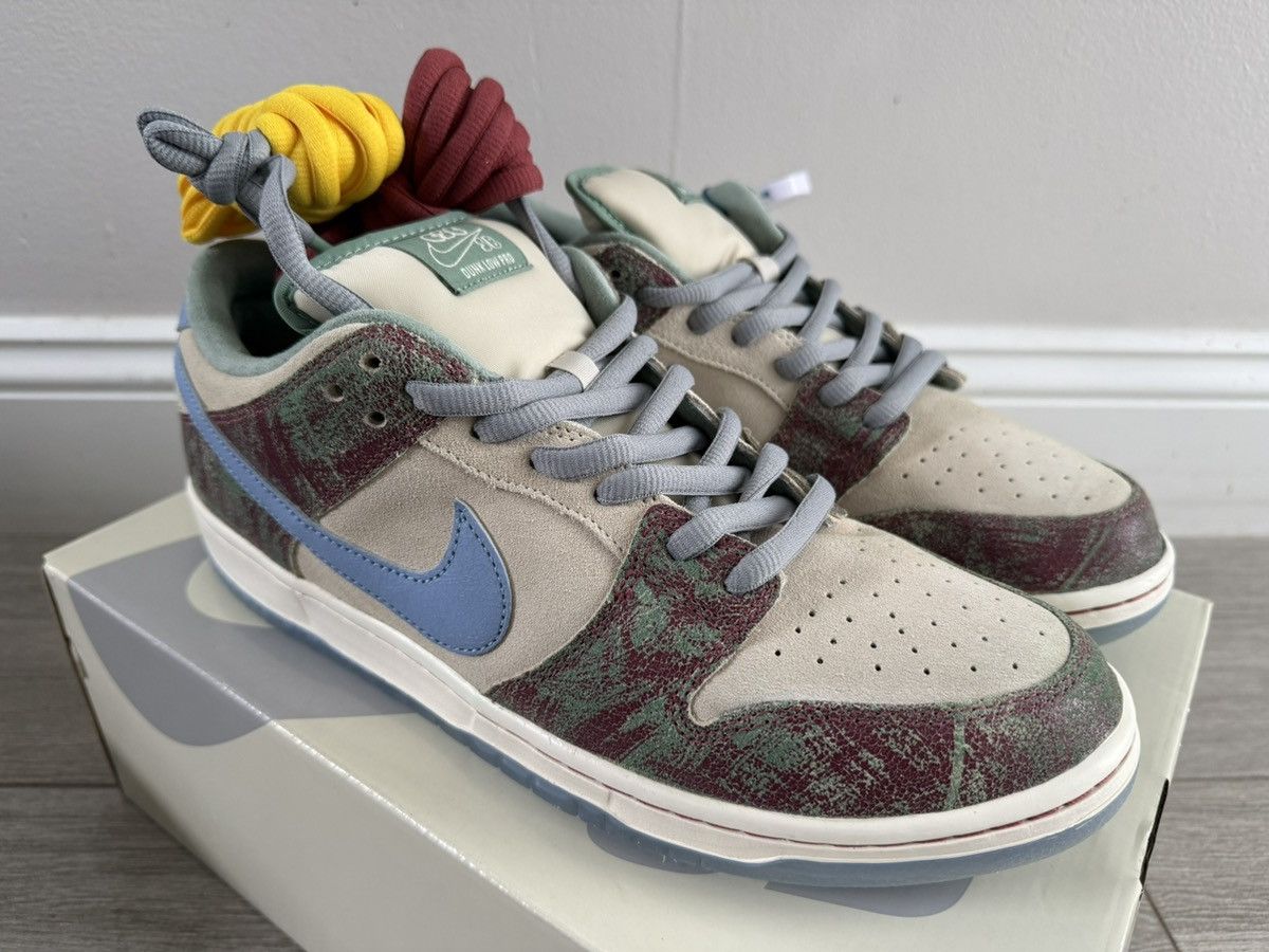 Nike Crenshaw Skate Club Nike Dunk Low SB Sail Blue Cedar Sz 12 Size US 12 / EU 45 - 3 Thumbnail
