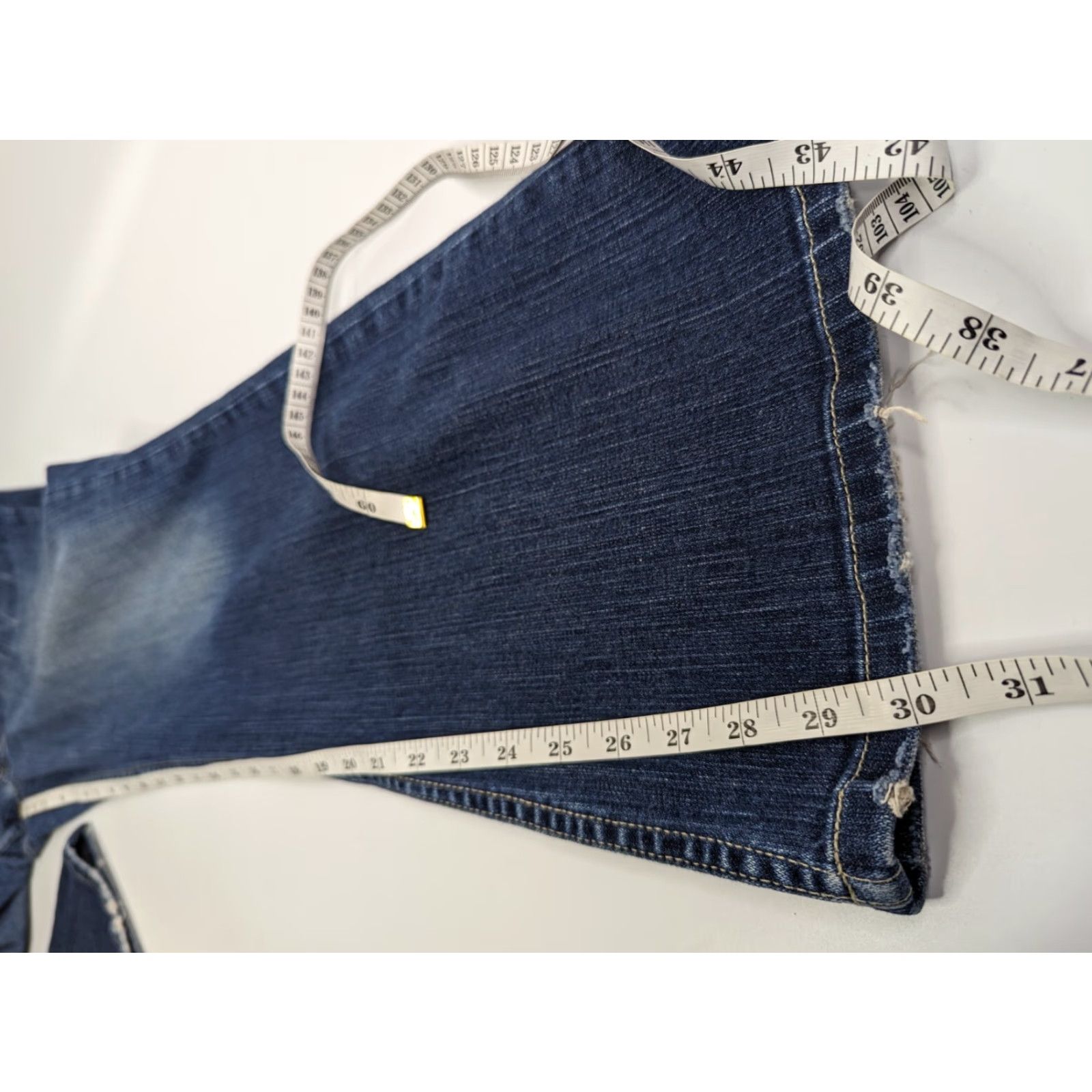 Vintage Buckle Jeans Women Buckle BKE Harlow Stretch Distressed Denim Blue 32x29.5 Bootcut 5-Pocket Regular Size 32 Womens Jeans Blue Size 24" / US 00 / IT 34 - 6 Thumbnail