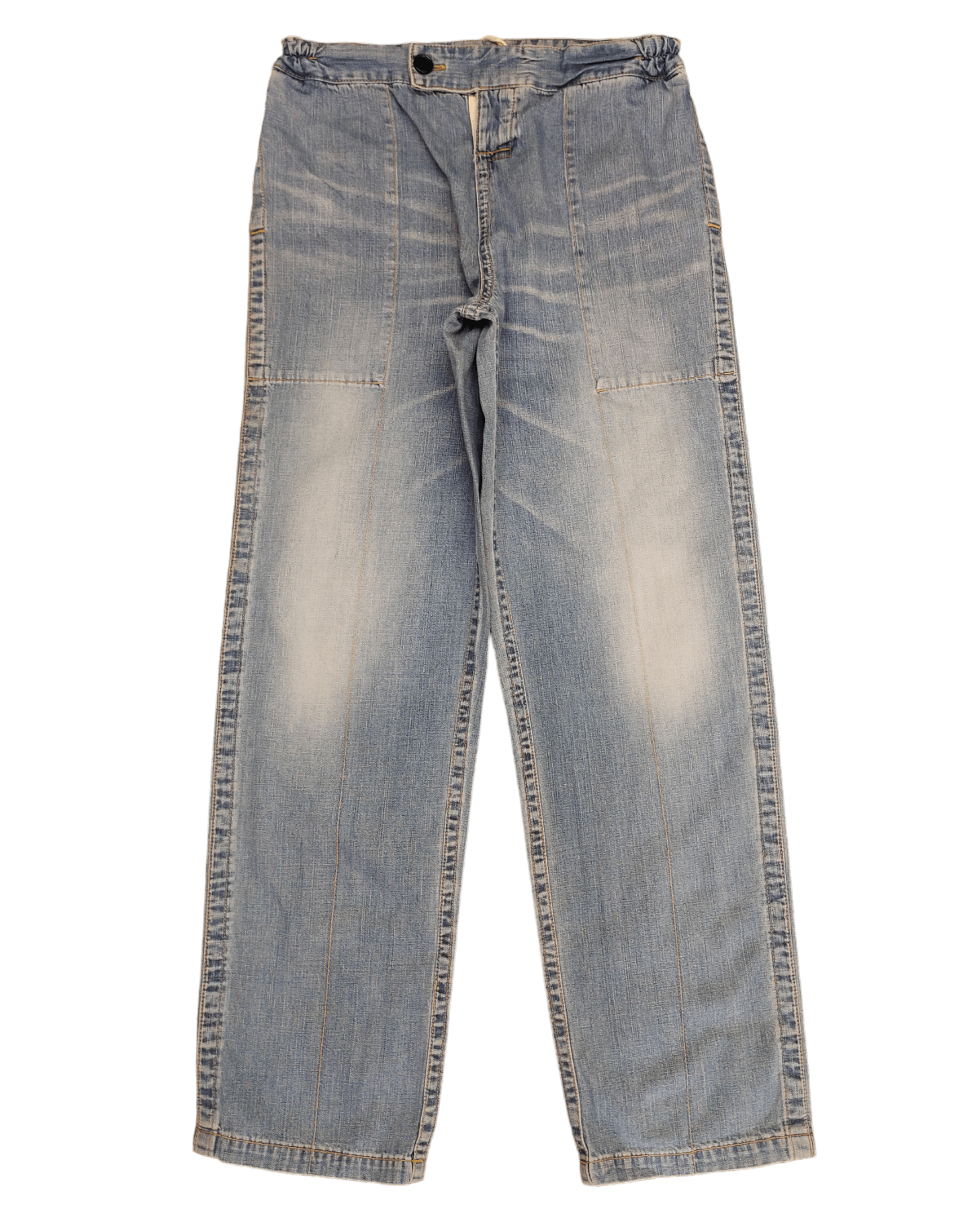Blue Blue Japan Vintage 90s Blue Blue Japan Loose Wide Leg Denim Pants Size US 30 / EU 46 - 1 Thumbnail