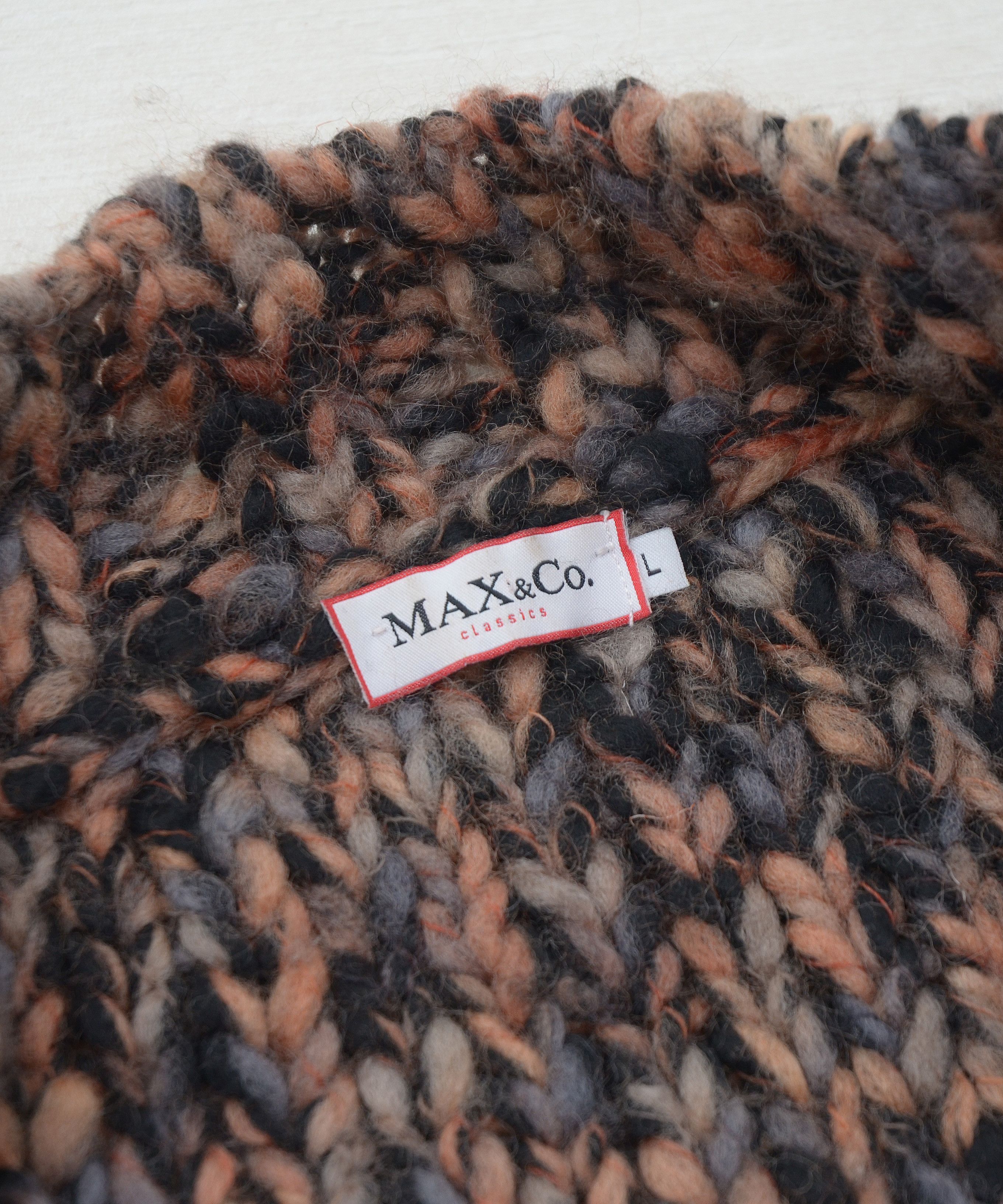 Japanese Brand × MAX&Co. × Vintage Vintage MAX & Co Classic Wool Full Zip Sweater Knit Y2K Size L / US 10 / IT 46 - 8 Thumbnail