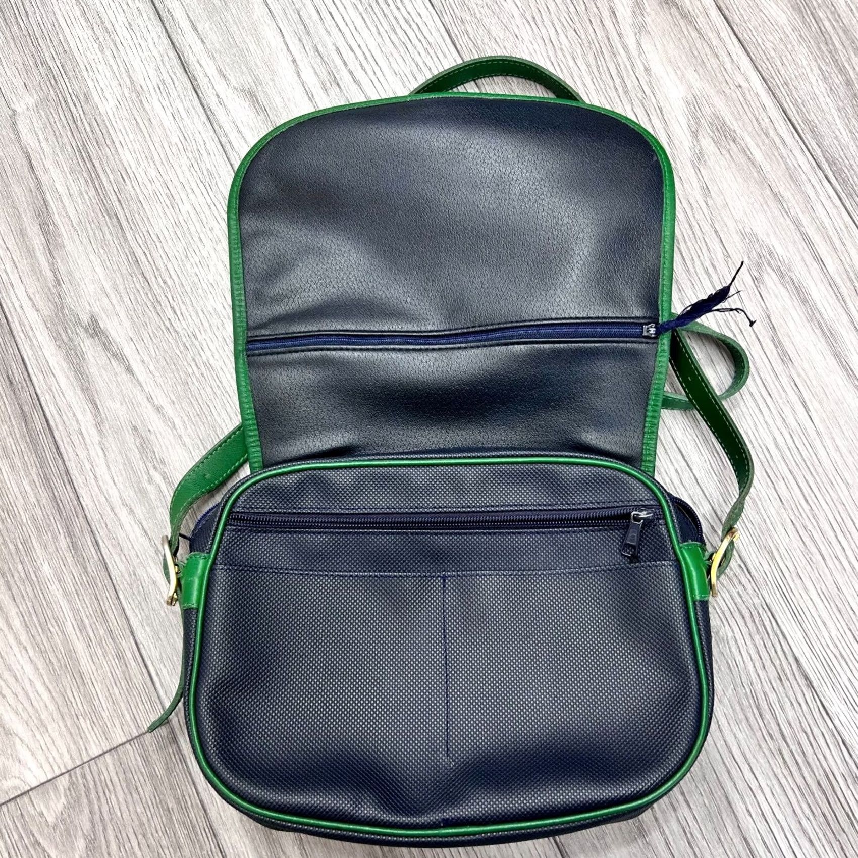 Longchamp VINTAGE Longchamp Crossbody Bag Women’s Shoulder Leather Resina Green Blue Size ONE SIZE - 3 Thumbnail