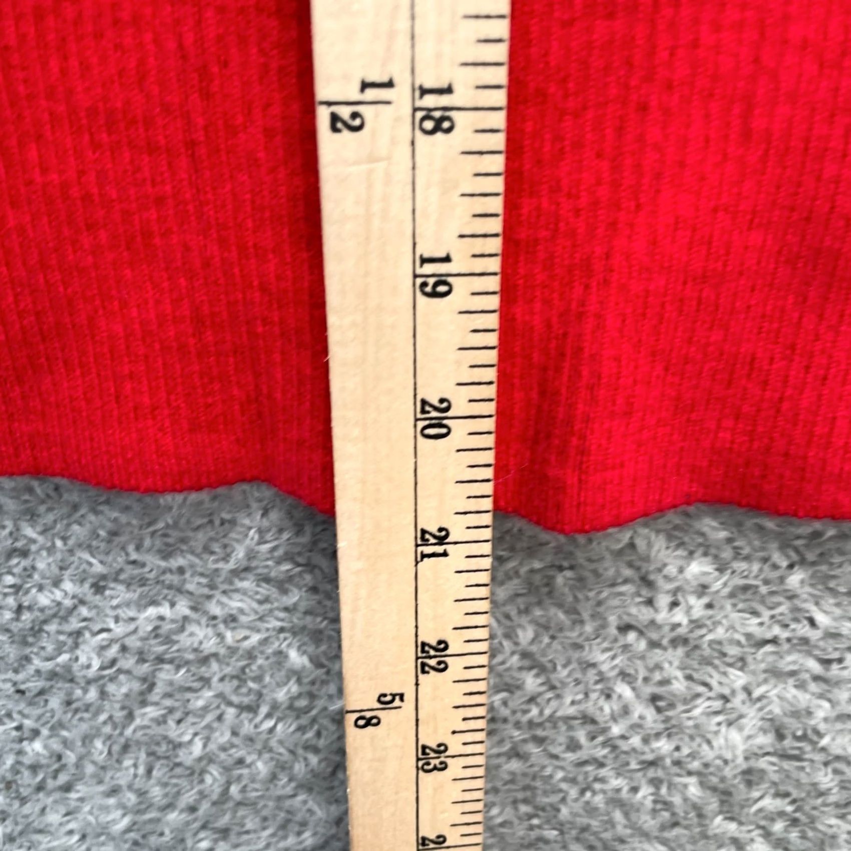 Gap Gap Sweater Womens XXL Red Off The Shoulder Ribbed Tight Knit Slim Fit Size XXL / US 16-18 / IT 52-54 - 6 Thumbnail
