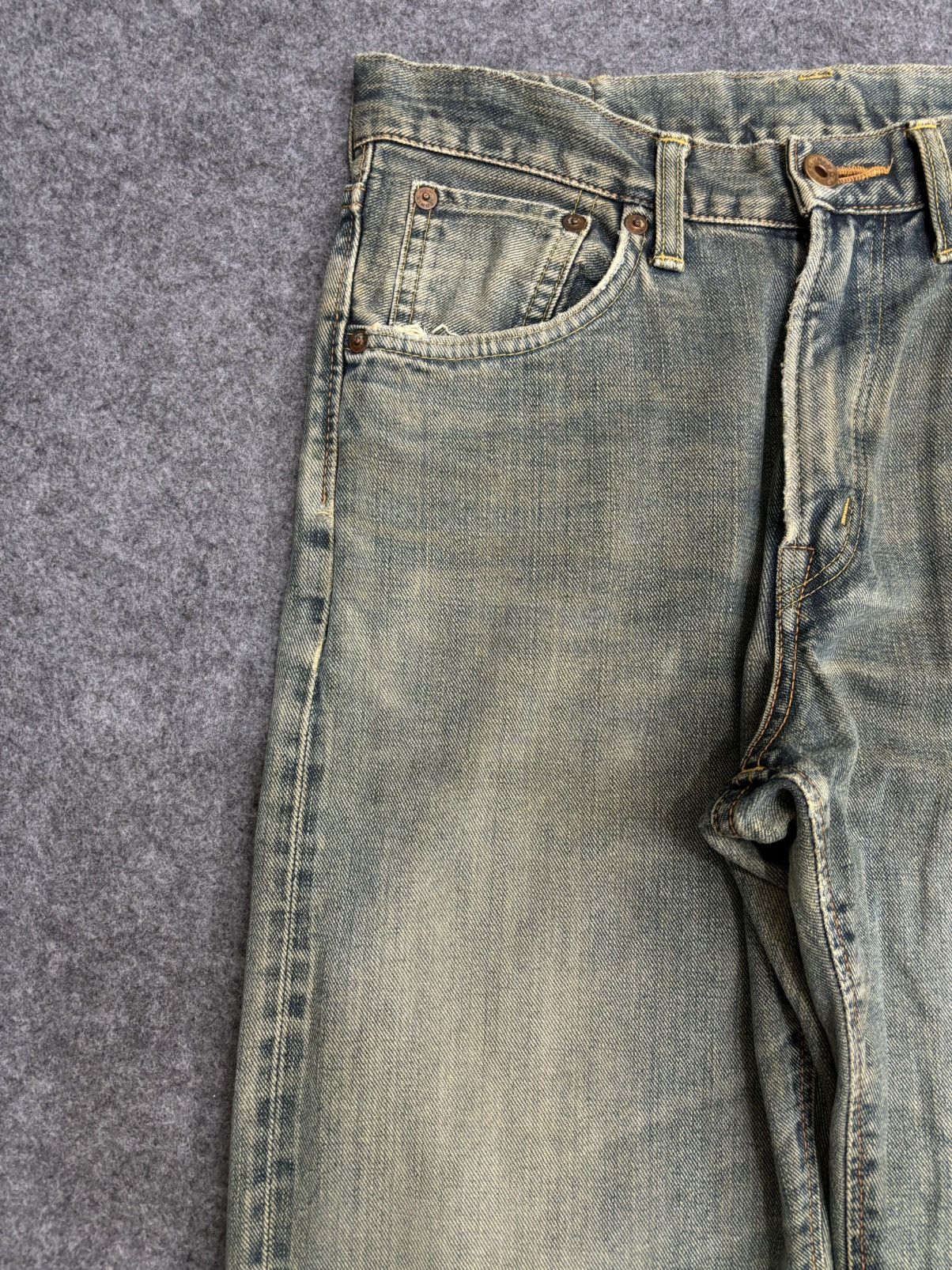 Edwin 💥Rare Selvedge💥Vintage Edwin 505X Yellow Selvedge Denim F578 Size US 29 - 4 Thumbnail