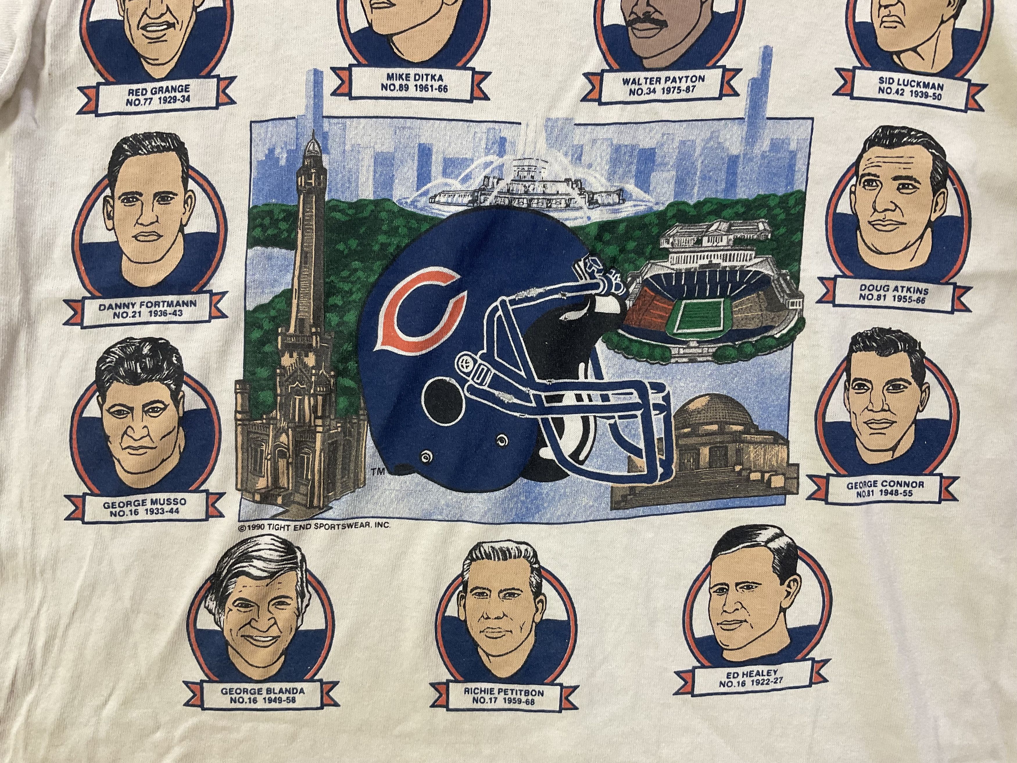 NFL Vintage 1990 Chicago Bears Legends T-Shirt Size US S / EU 44-46 / 1 - 3 Thumbnail