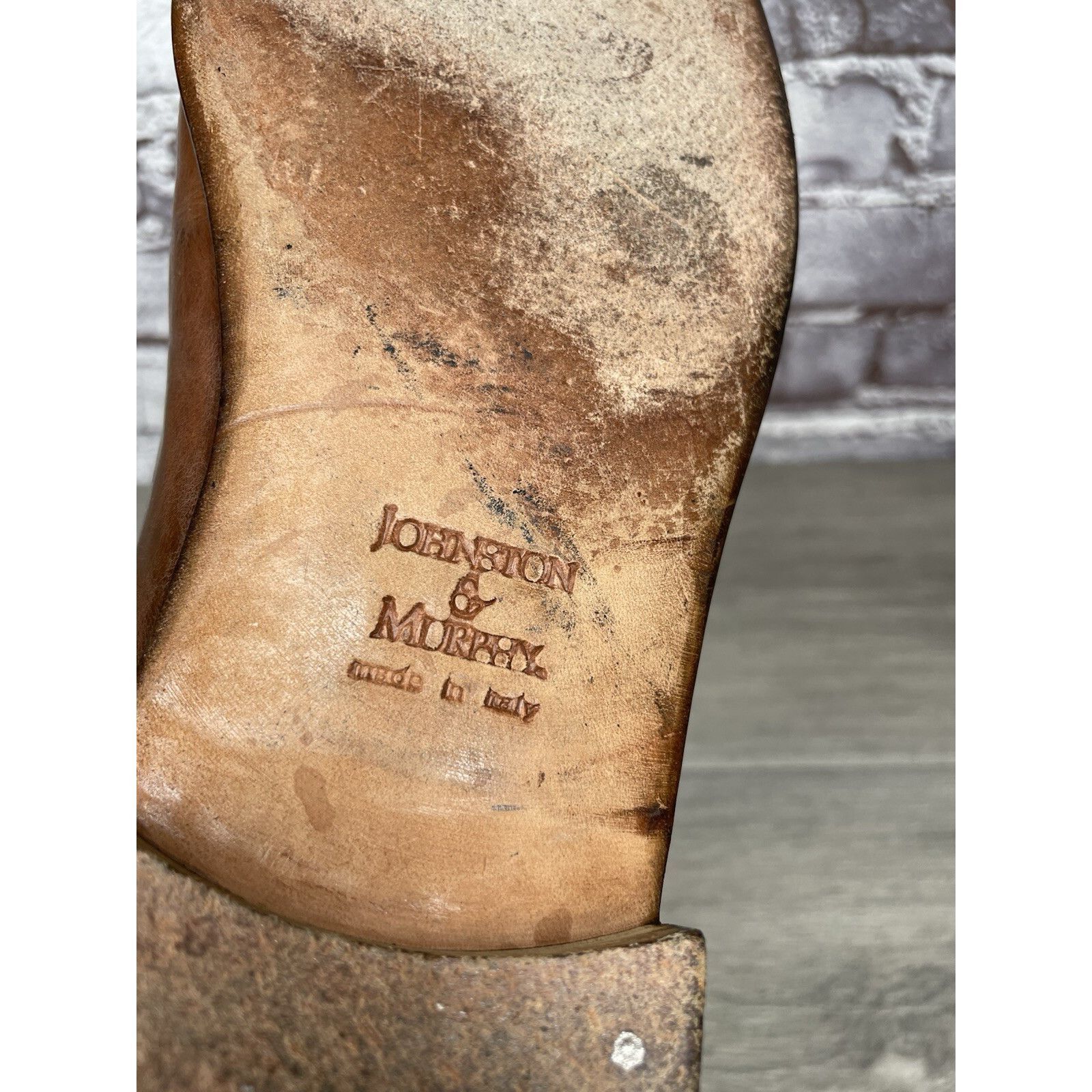 Johnston & Murphy Johnston & Murphy Brown Leather Handsewn Moc Tassel Loafers Size US 11 / EU 44 - 10 Thumbnail