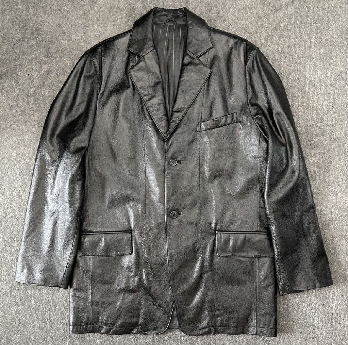 Valentino Leather Blazer