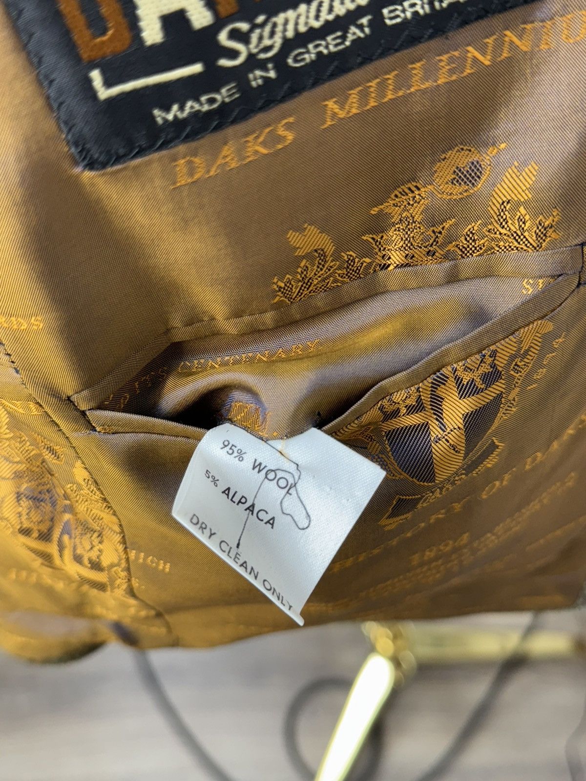 DAKS × Vintage Women’s Vintage DAKS Wool/Alpaca Coat Overcoat size GB 10 Size M / US 6-8 / IT 42-44 - 10 Thumbnail