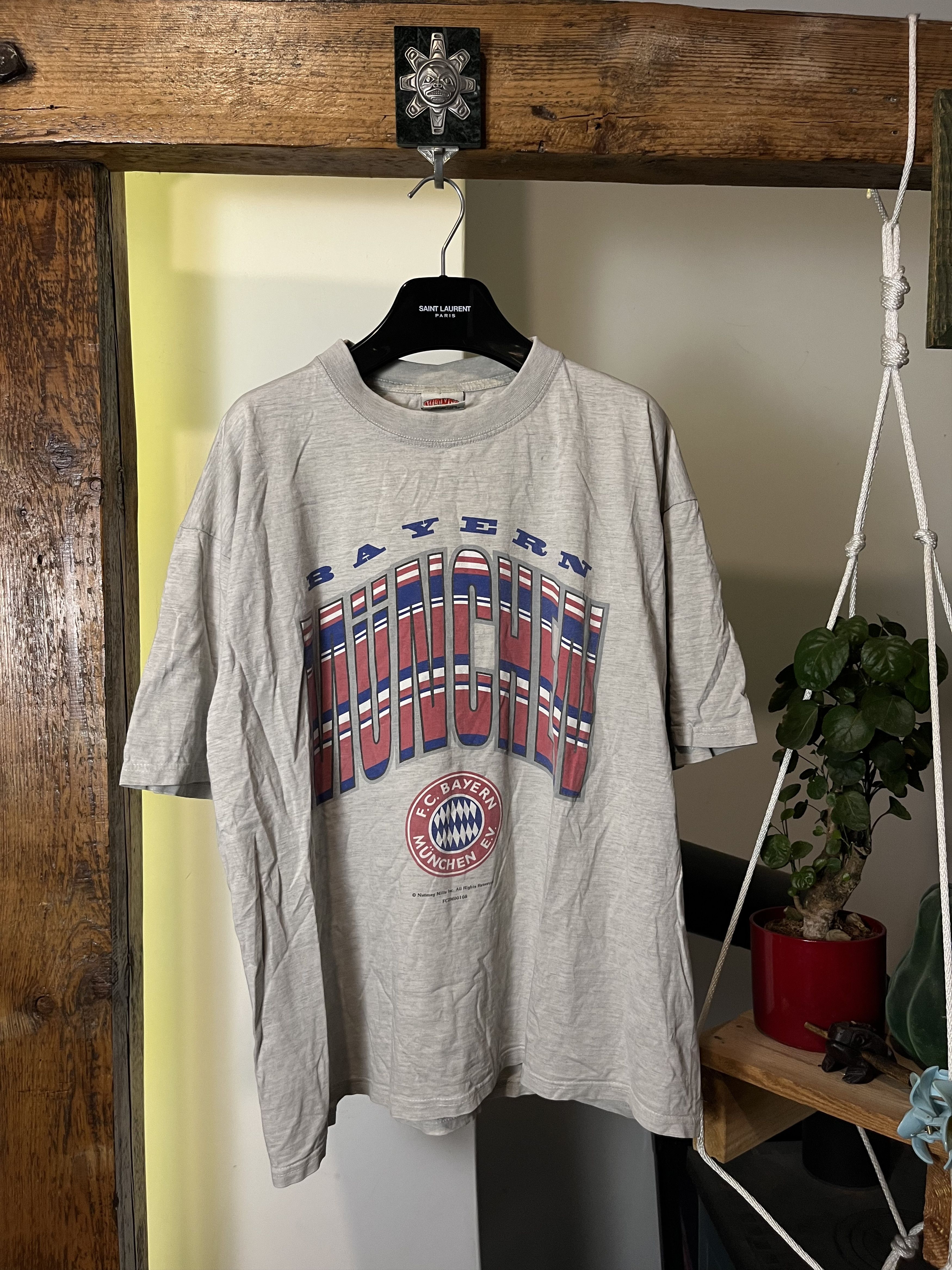 Nutmeg × Vintage Vintage 90s Nutmeg FC Bayern Munich Futbol Soccer Size US XL / EU 56 / 4 - 1 Thumbnail