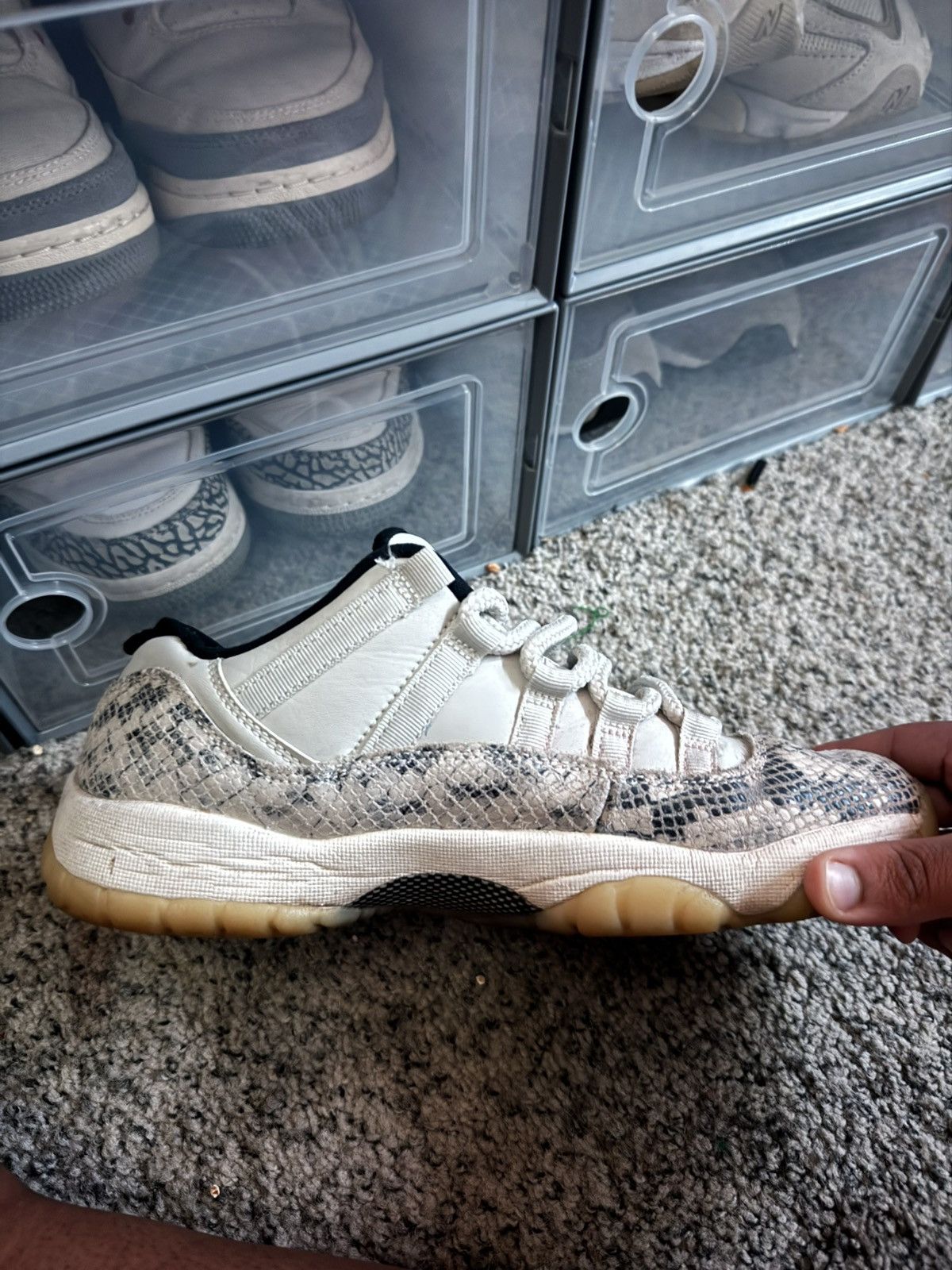 Jordan Brand Air Jordan 11 ‘Snakeskin Light Bone’ Size US 7 / EU 40 - 5 Thumbnail