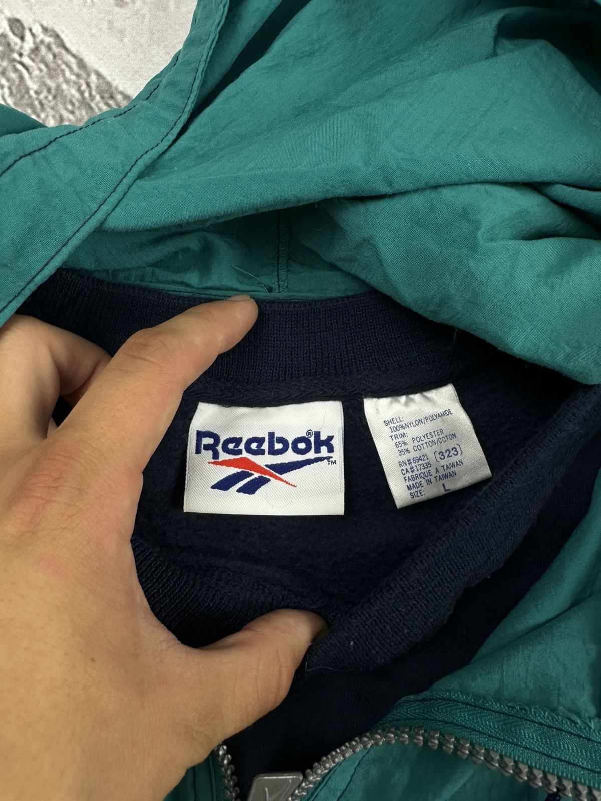 Reebok Vintage 90s Reebok Anorak Jacket Retro Y2K Size US L / EU 52-54 / 3 - 7 Thumbnail