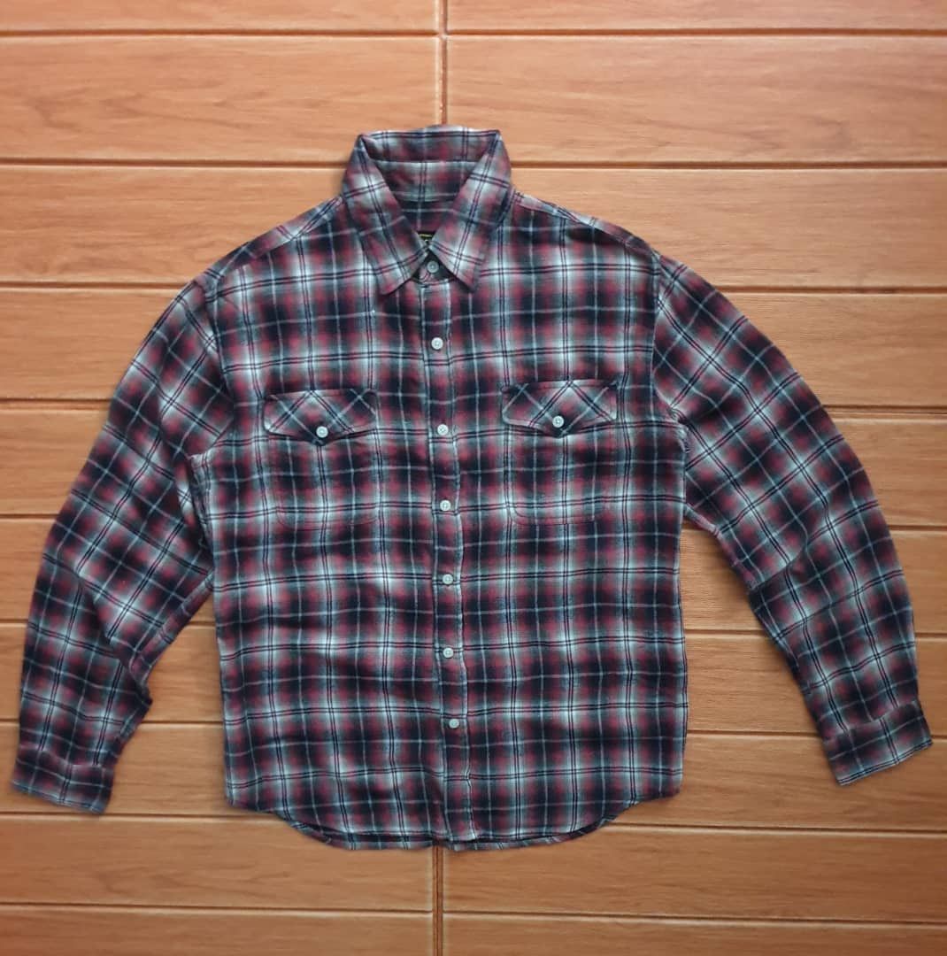 Japanese Brand 💥Bicol Bird checkered red flannel shirt Size US M / EU 48-50 / 2 - 1 Thumbnail