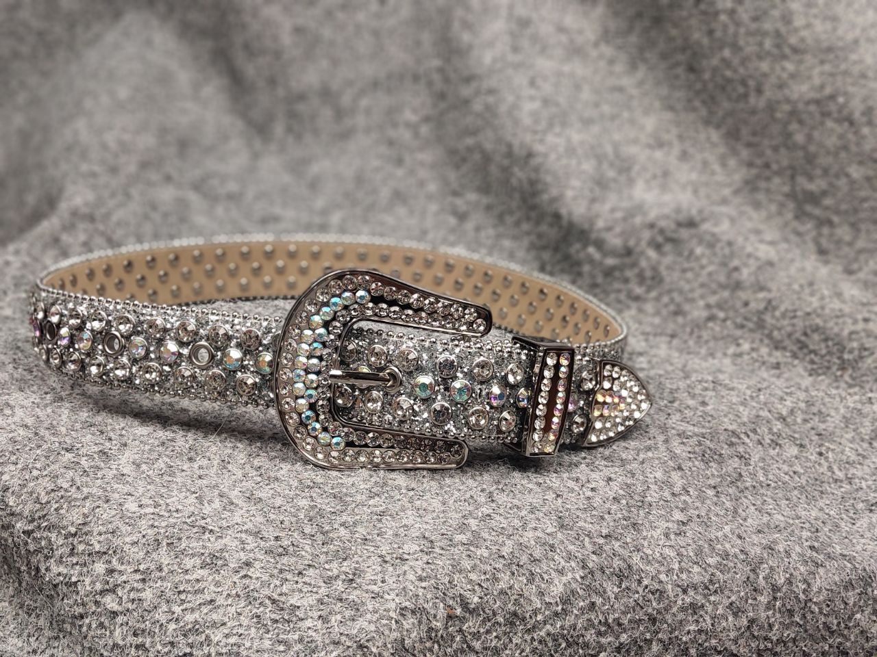 If Six Was Nine Vintage Hysteric Glamour B.B Simon Style Y2K stones Belt Size ONE SIZE - 13 Thumbnail