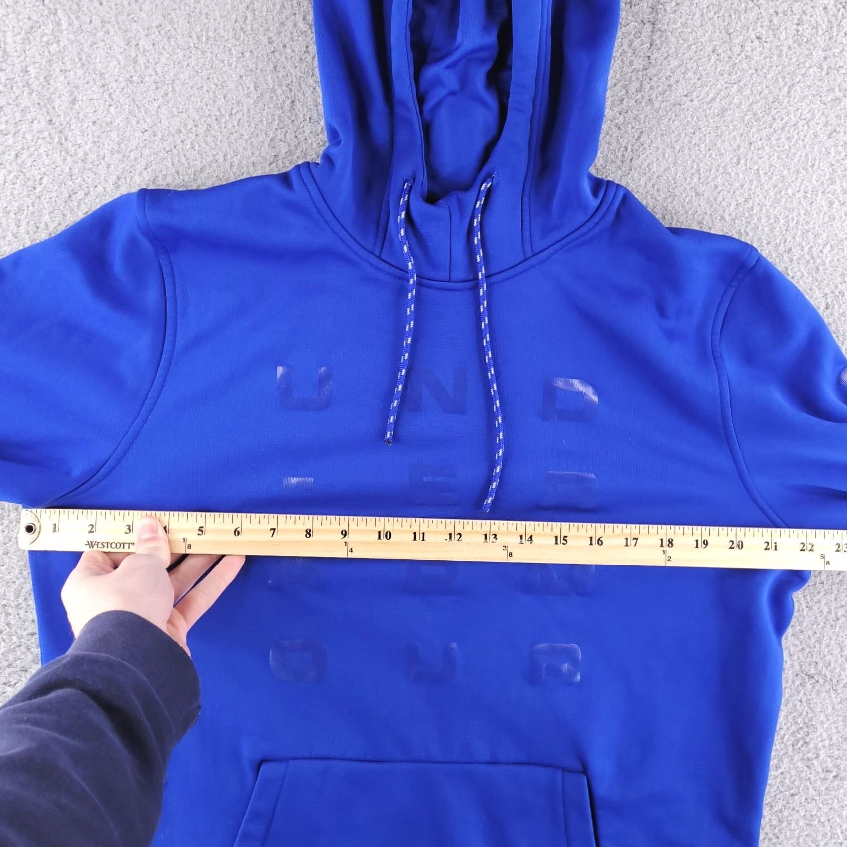 Under Armour Under Armour Hoodie Mens L Blue Graphic Polyester Run Gym Size US L / EU 52-54 / 3 - 6 Thumbnail