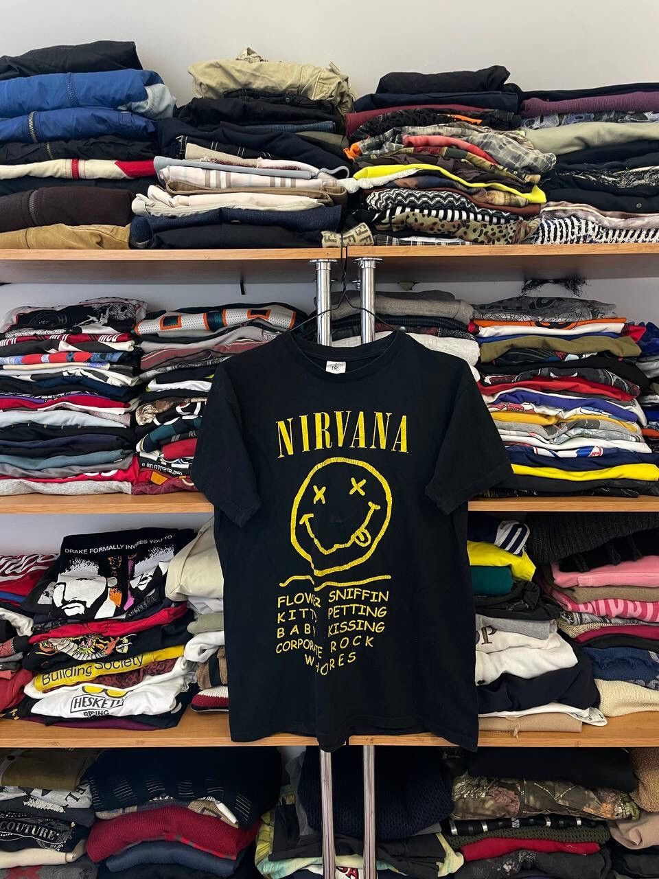 Band Tees × Nirvana × Rock T Shirt Nirvana Smile Vintage 00s Rock 