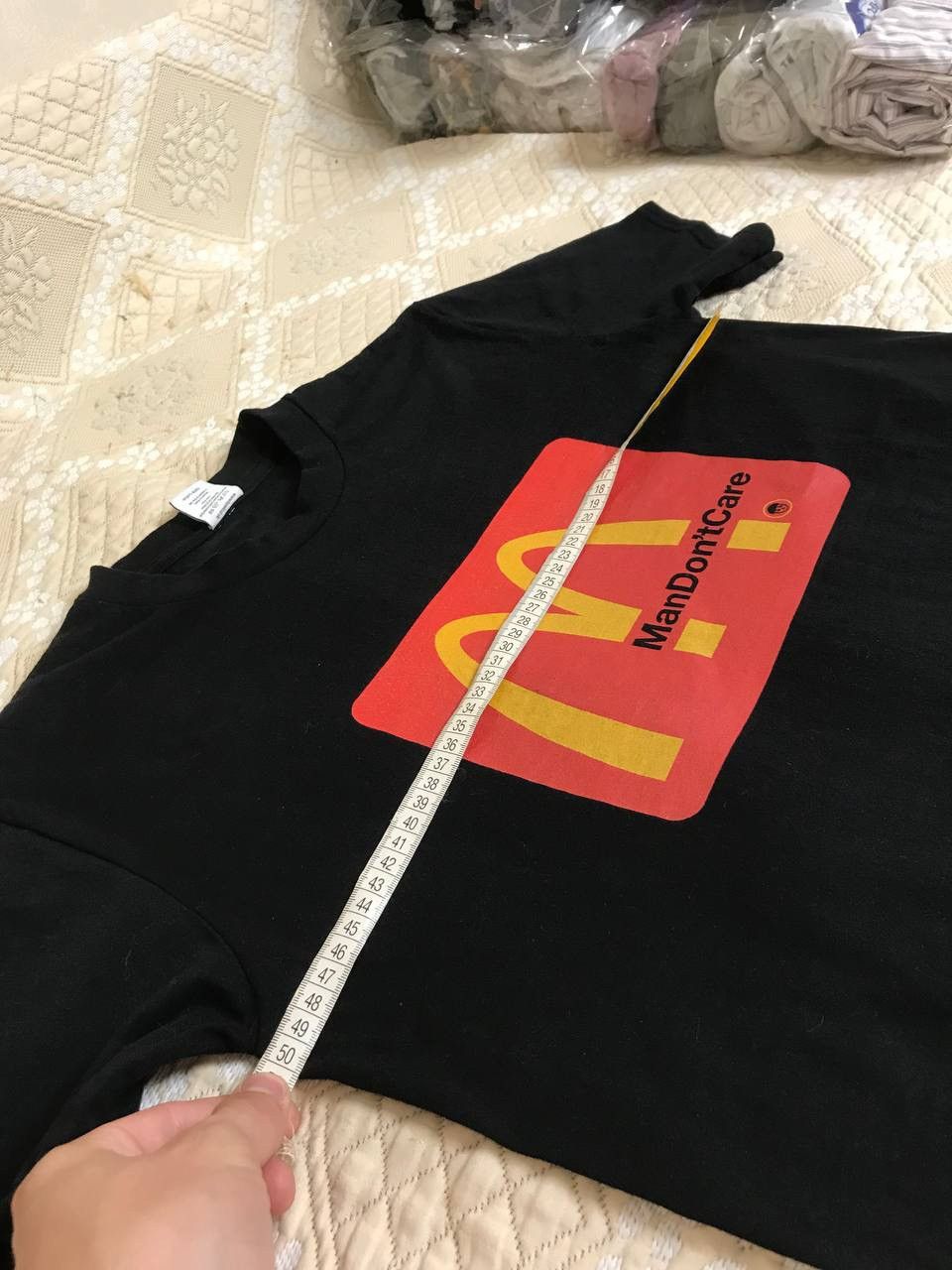 Vintage 🔥 Man Don’t Care McDonalds Humor Vintage 90s T Shirt USA Y2K Size US M / EU 48-50 / 2 - 11 Thumbnail