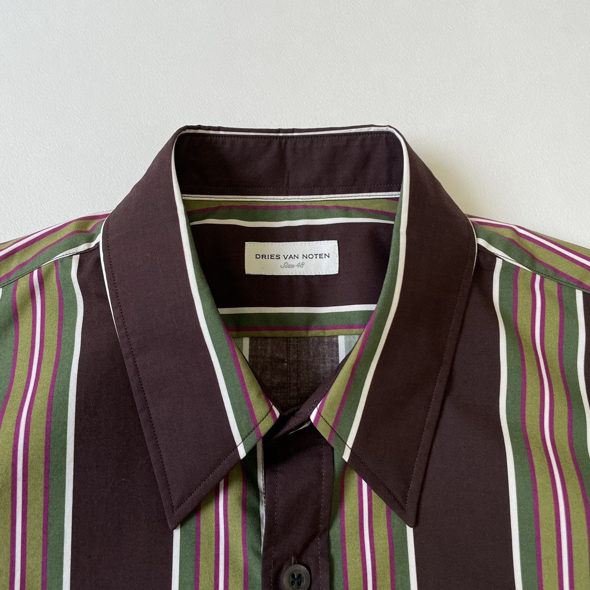 Dries Van Noten Sample Panelled 70s Stripe Shirt Size US M / EU 48-50 / 2 - 4 Thumbnail