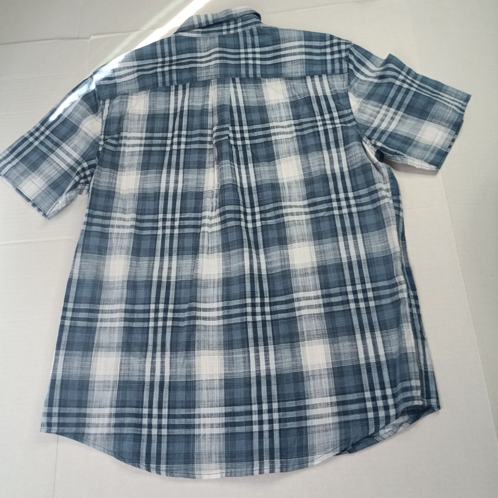 Chaps Chaps Seacoast Wash Chambray Woven Shirt Men's M Blue Plaid Size US M / EU 48-50 / 2 - 7 Thumbnail