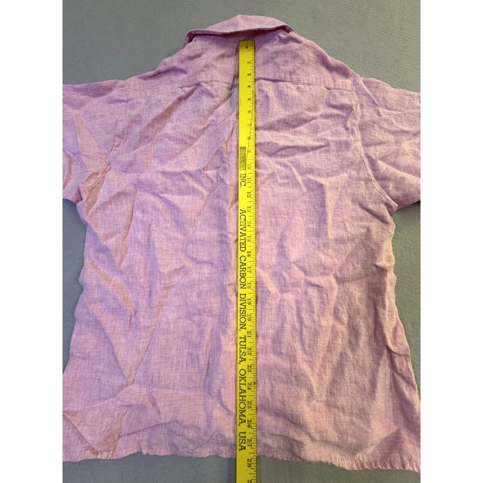 BUGATCHI Bugatchi Uomo Shirt Mens XL Pink Short Sleeve Button Front Casual Size US XL / EU 56 / 4 - 5 Thumbnail