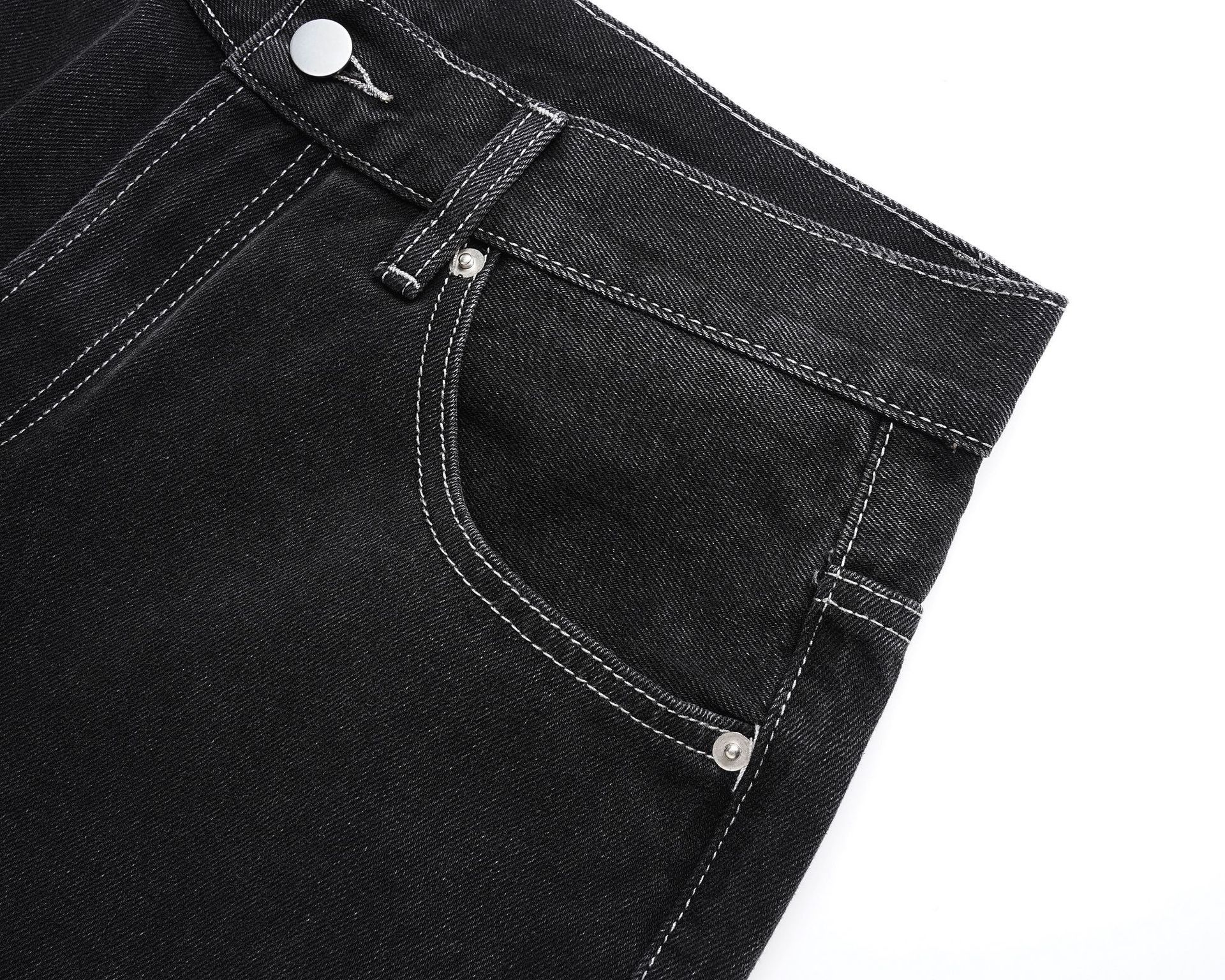 Jean High street washed loose wide-leg jeans jeans Size US 32 / EU 48 - 4 Thumbnail