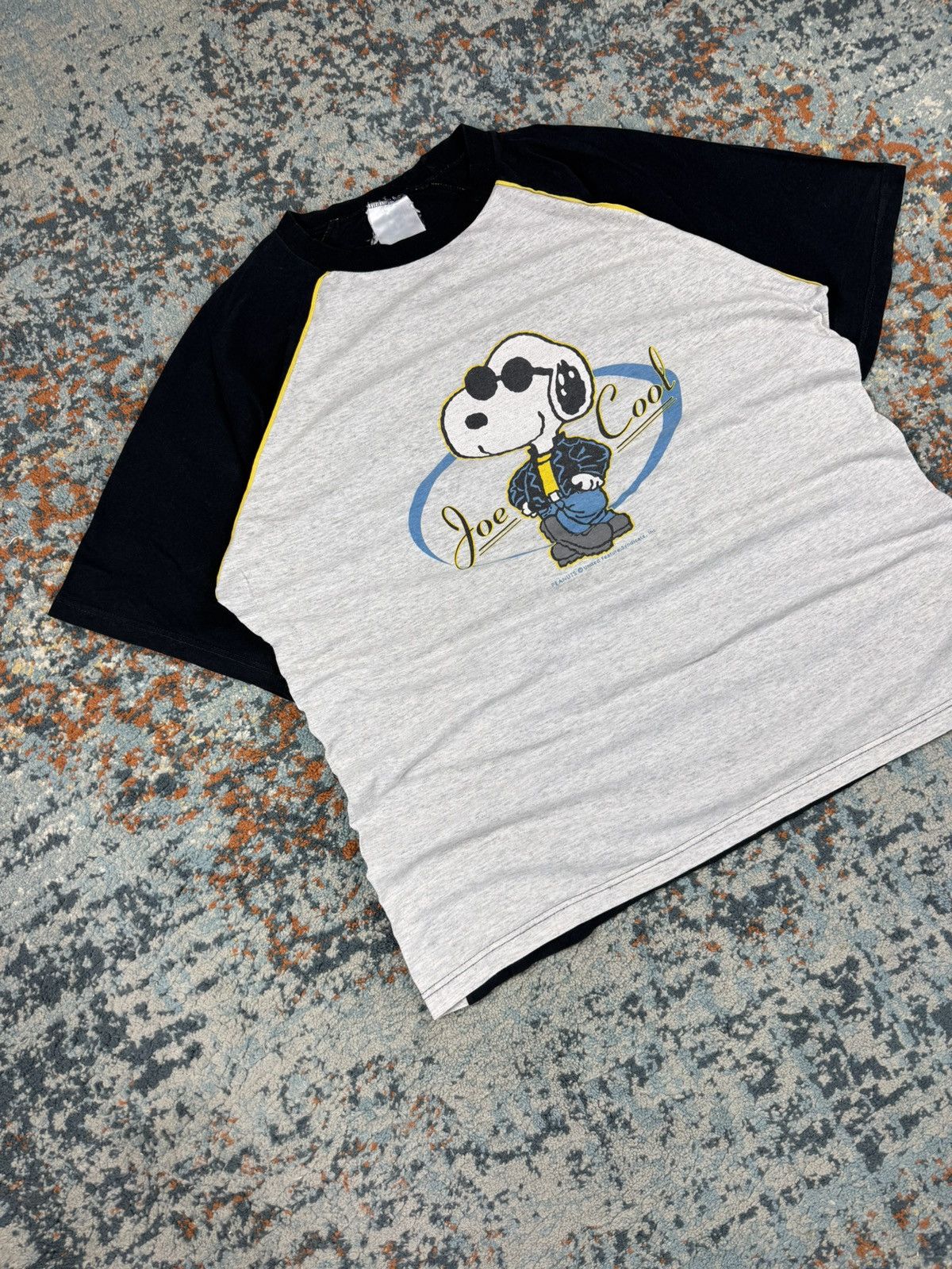Peanuts × Vintage Vintage 90s Peanuts Snoopy Joe cool graphic tee two tone Size US XL / EU 56 / 4 - 3 Thumbnail