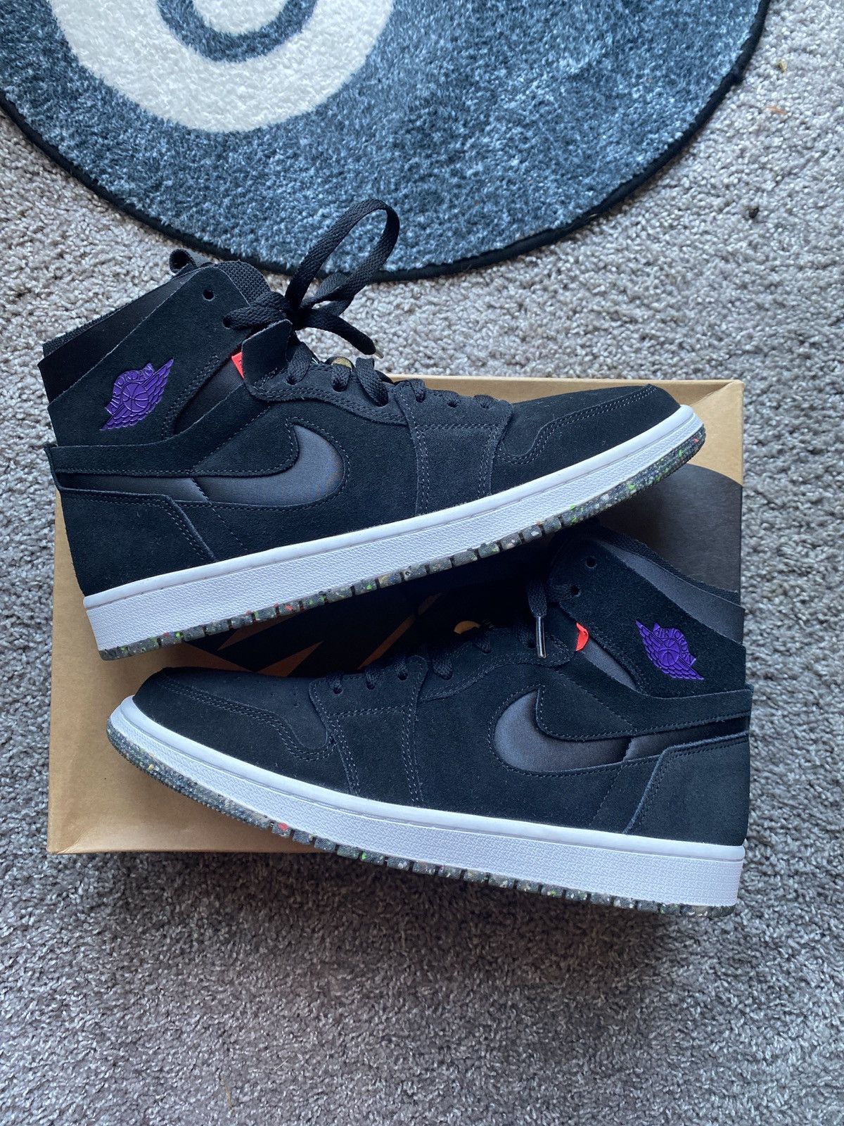 Jordan Brand × Nike Jordan 1 Retro High Zoom Court Purple Size US 10.5 / EU 43-44 - 1 Thumbnail