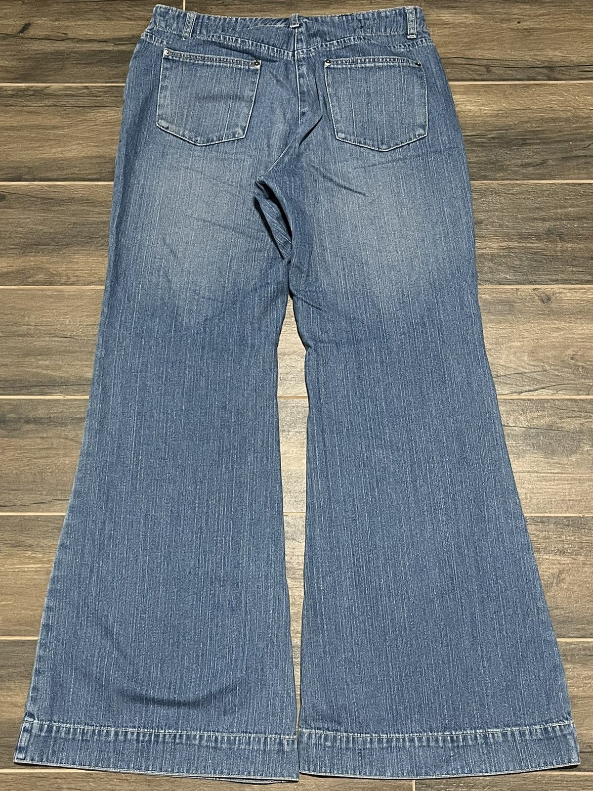 Japanese Brand × Vintage vintage sexy japan jeans distressed low rise flared 90s Size 28" / US 6 / IT 42 - 4 Thumbnail