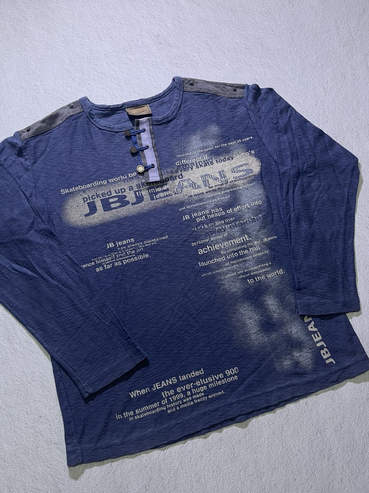 Japanese Brand VINTAGE Y2K JABEZ long sleeve tshirt Size US L / EU 52-54 / 3 - 2 Thumbnail