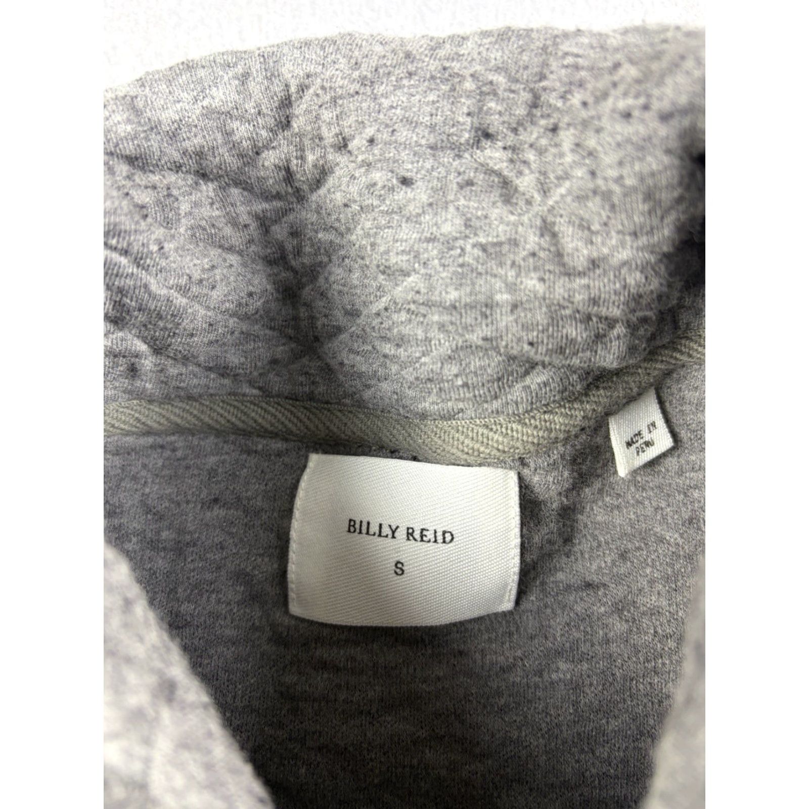 Billy Reid Billy Reid Sweater Men S Gray Henley Mock Neck Quilted Elbow Patch Cotton Knit Solid Tightly Knit Classic Knitwear Size US S / EU 44-46 / 1 - 5 Thumbnail