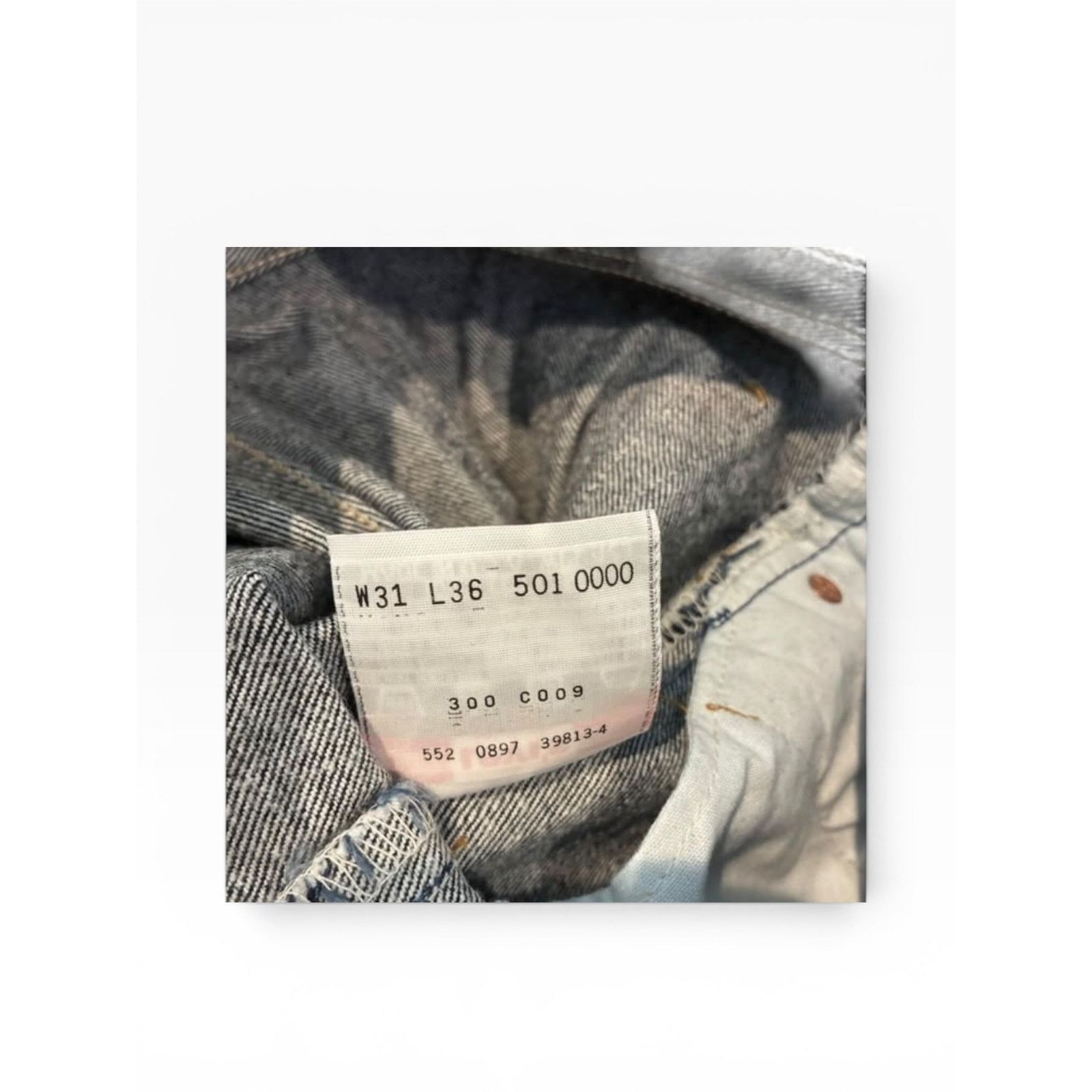 Levi's Copied - Levi's 501xx Vintage 90s Buttonfly 31x36 Size US 36 / EU 52 - 3 Thumbnail