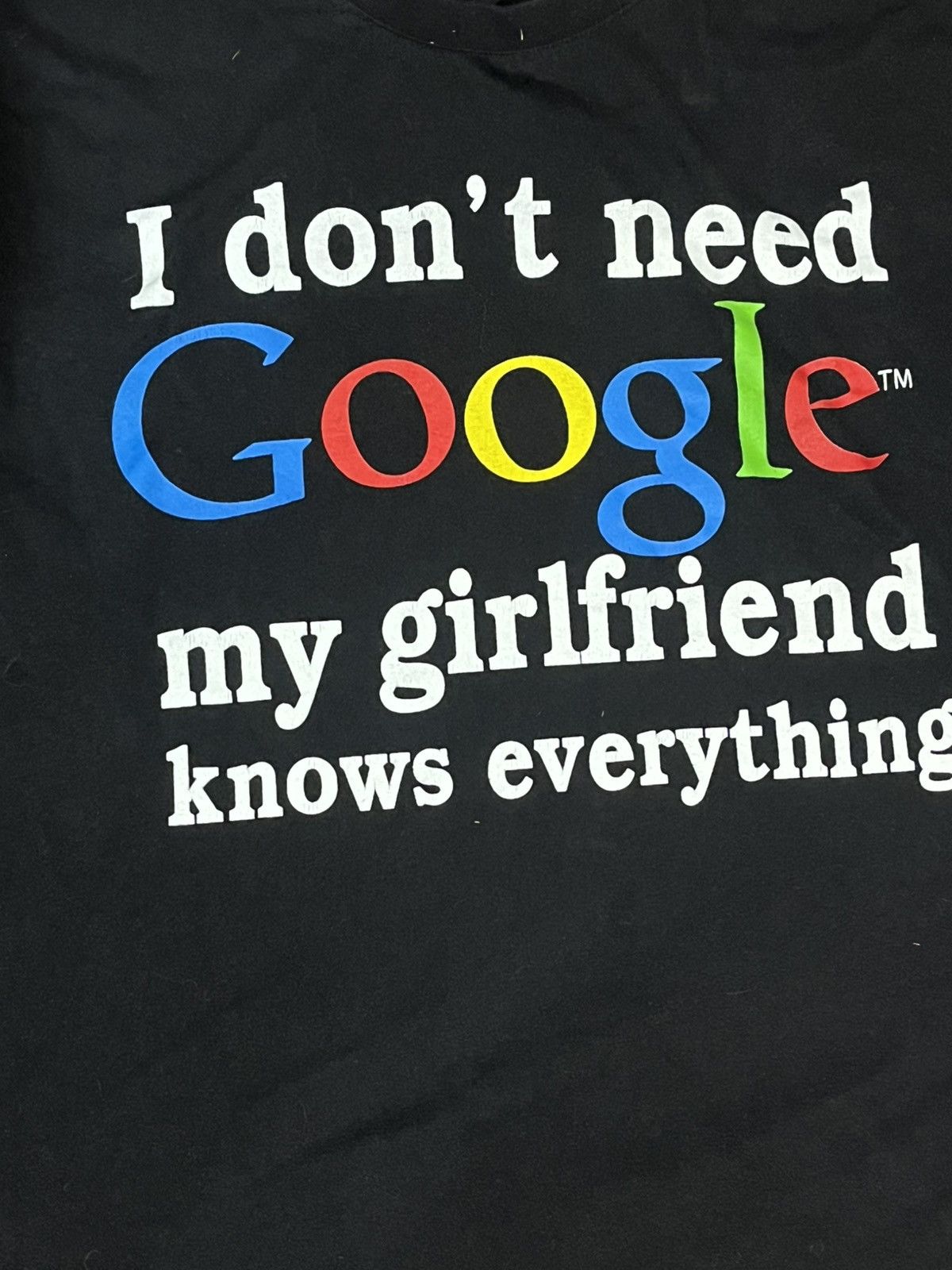 Gildan Vintage Ironic "I Don't Need Google" Tee Size US M / EU 48-50 / 2 - 2 Thumbnail
