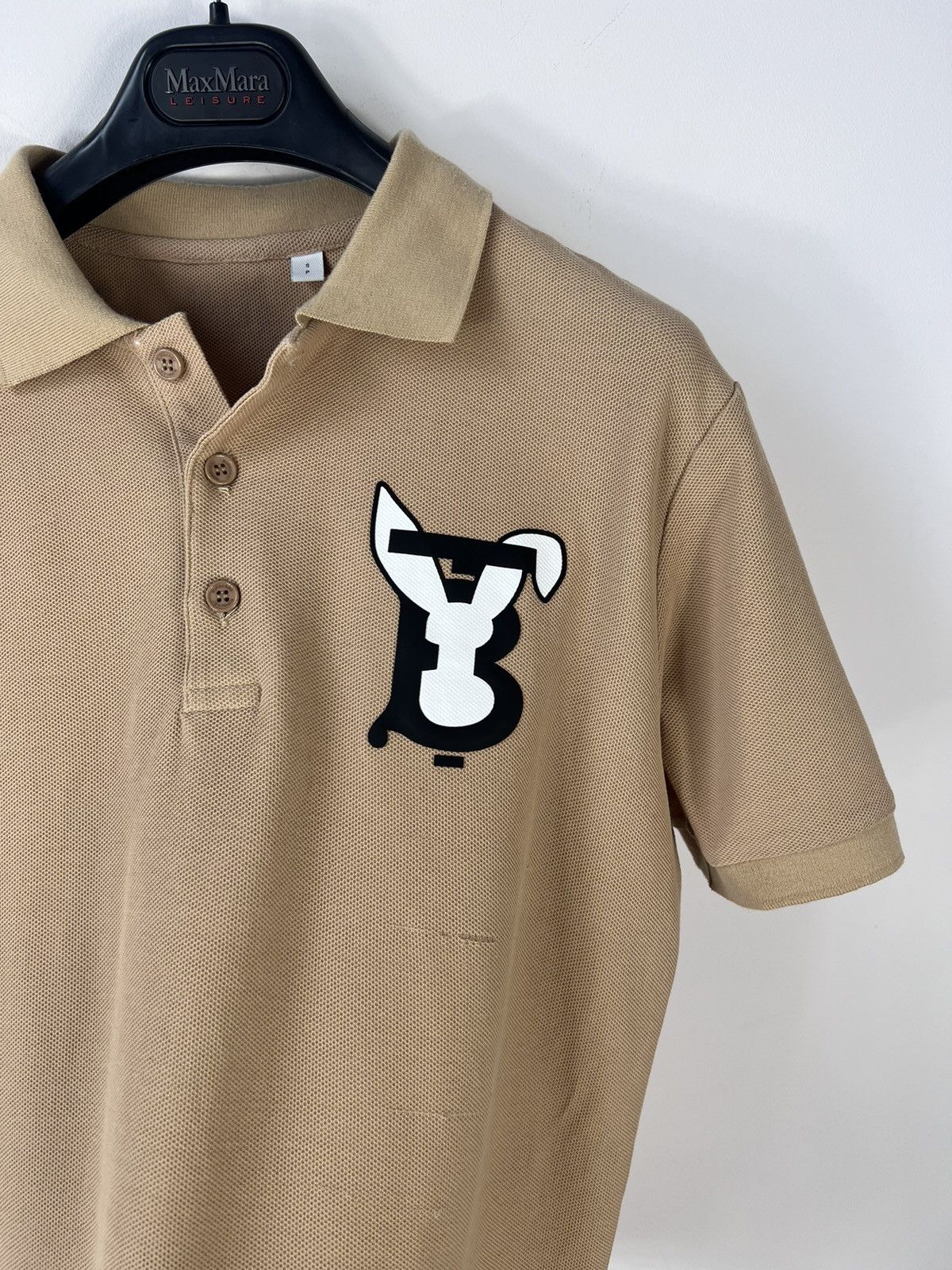 Burberry Rare Burberry Rabbit Polo Shirt Luxurious Streetwear Size US S / EU 44-46 / 1 - 5 Thumbnail