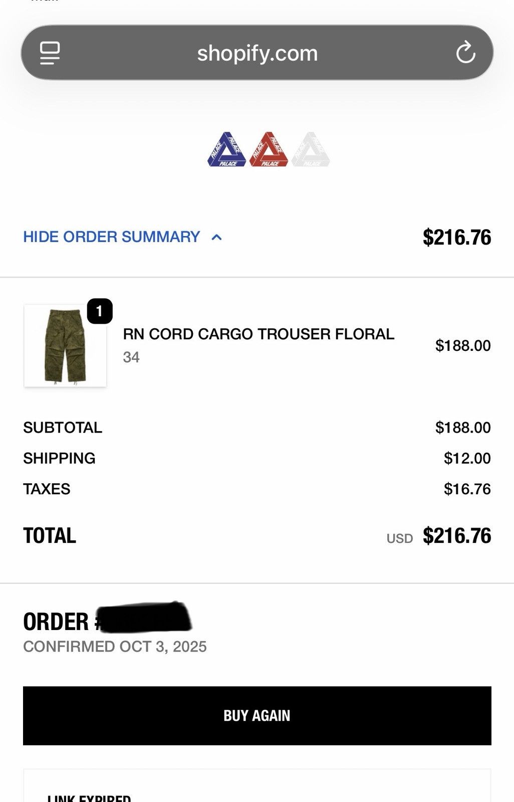 Palace PALACE RN CORD CARGO TROUSER Size US 34 / EU 50 - 10 Thumbnail