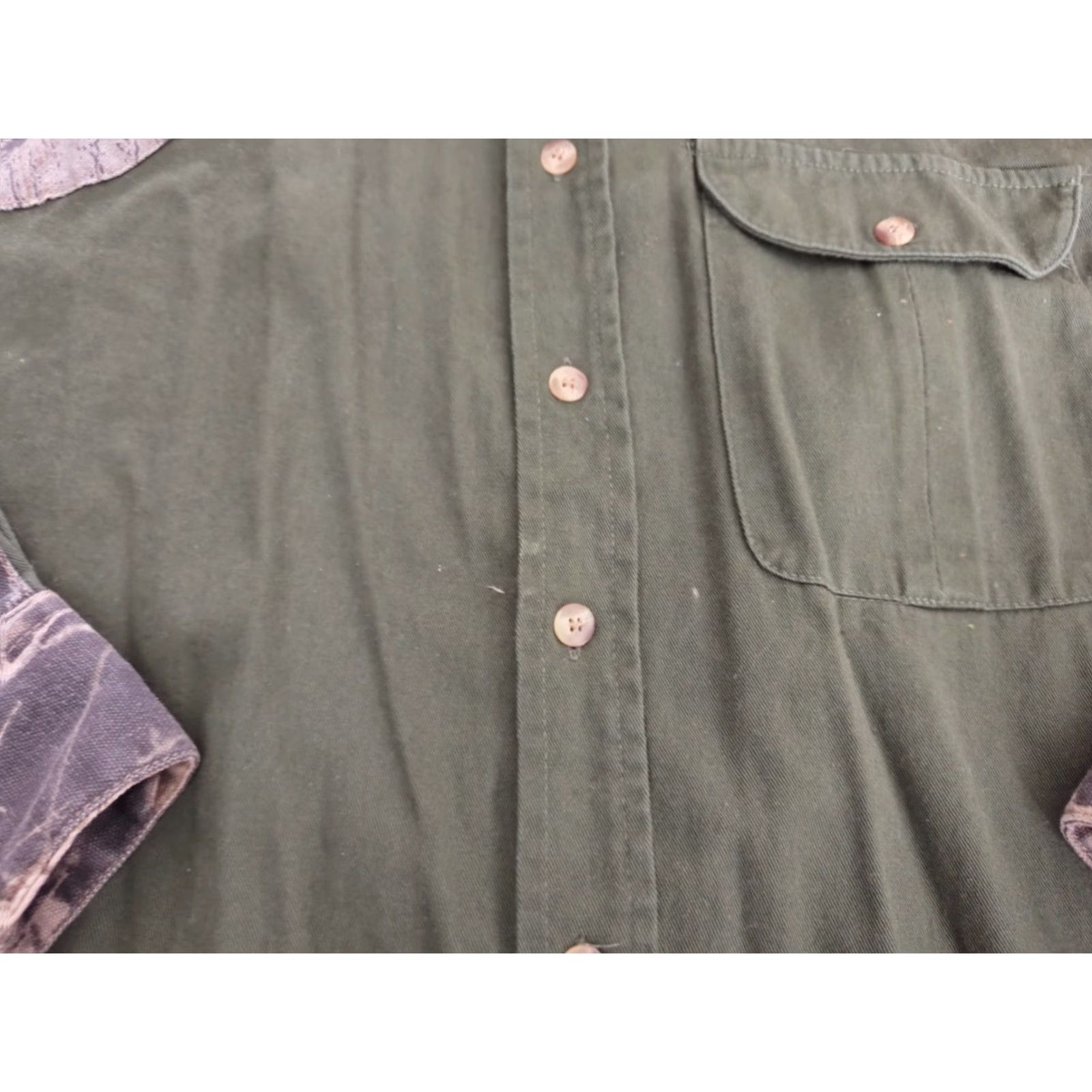 Vintage H.S. Strut Sportswear Hunting Shooting Button Down LS Shirt Camo Green XL Size US XL / EU 56 / 4 - 5 Thumbnail