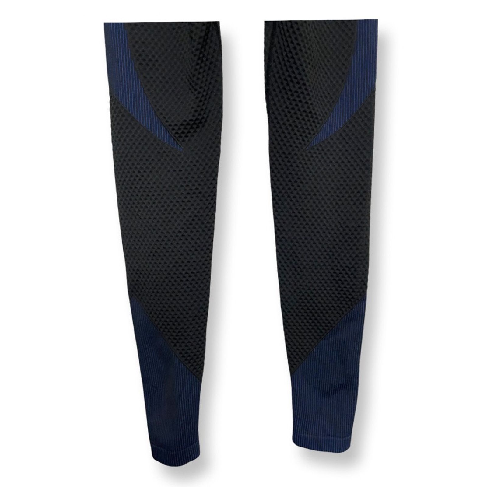 Other High Rise Leggings Color Block Seamless Textured BlackBlue L Size 34" / US 12 / IT 48 - 3 Thumbnail