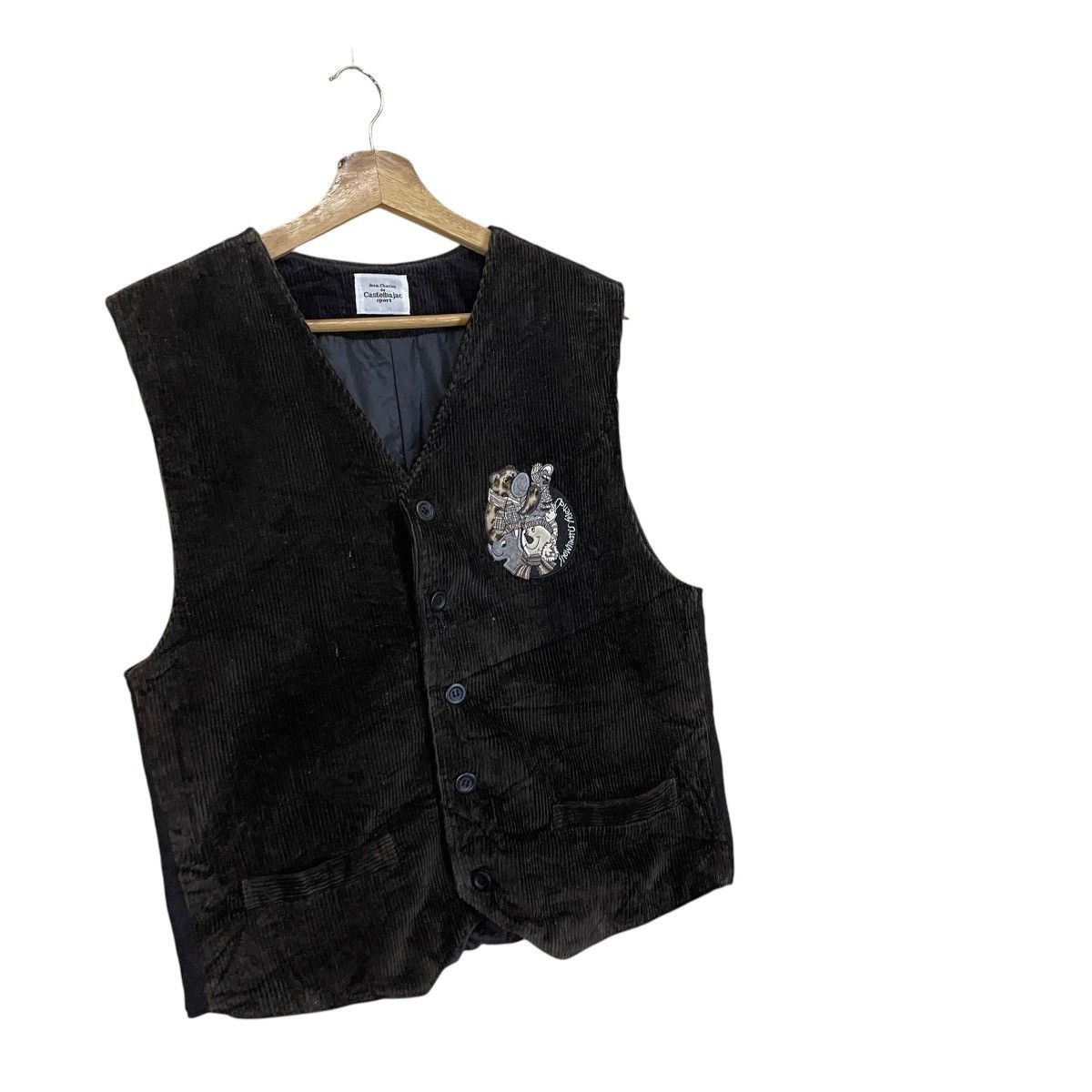 Jean Charles De Castelbajac Jean Charles De Castelbajac Corduroy Vest Size 40S - 2 Thumbnail