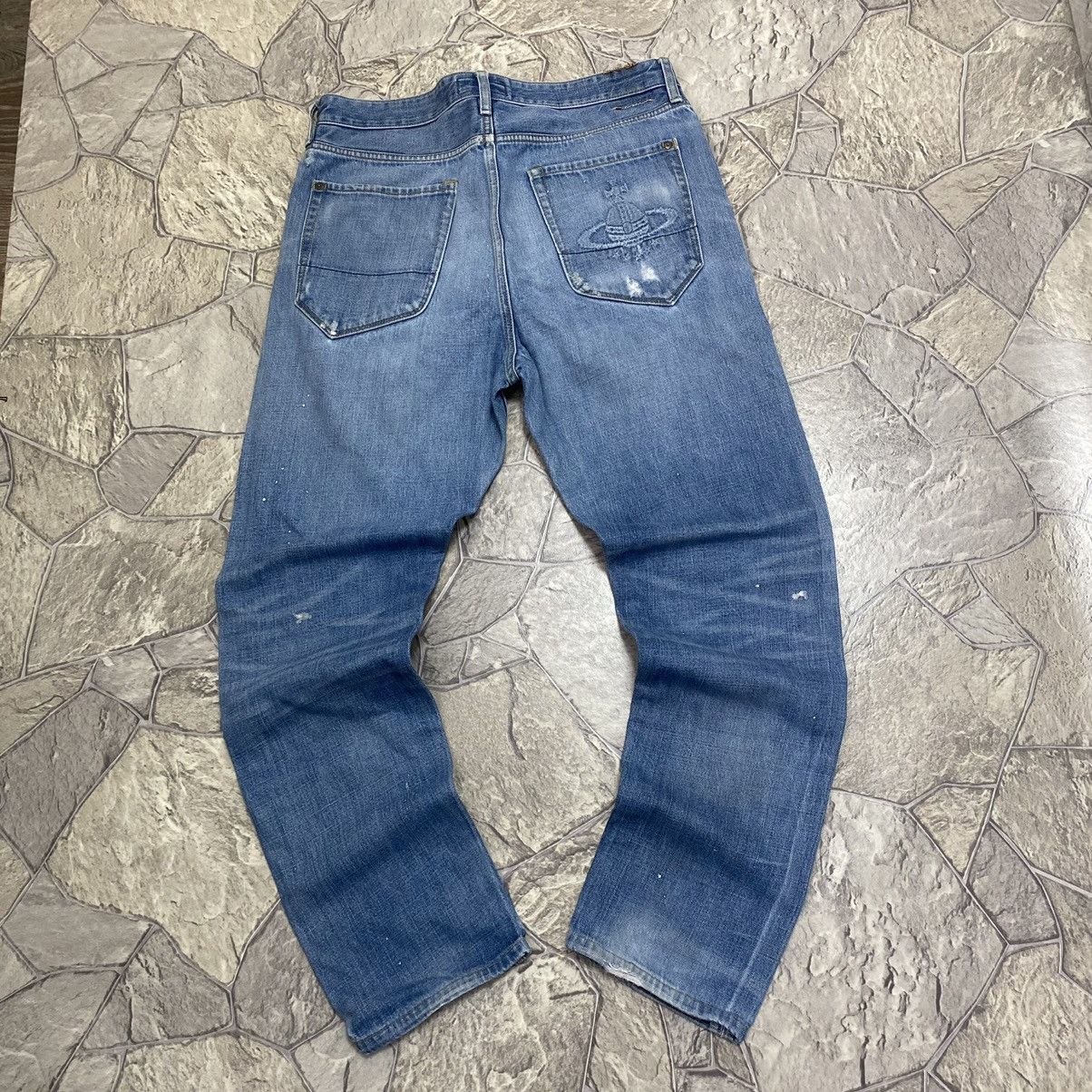 Vintage Vivienne Westwood Big LogoDenim Jeans Size US 32 / EU 48 - 1 Thumbnail