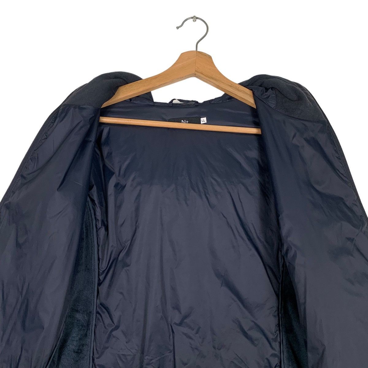 Japanese Brand N+ Quilted Hoodie Jacket #0423-C19 Size US L / EU 52-54 / 3 - 12 Thumbnail