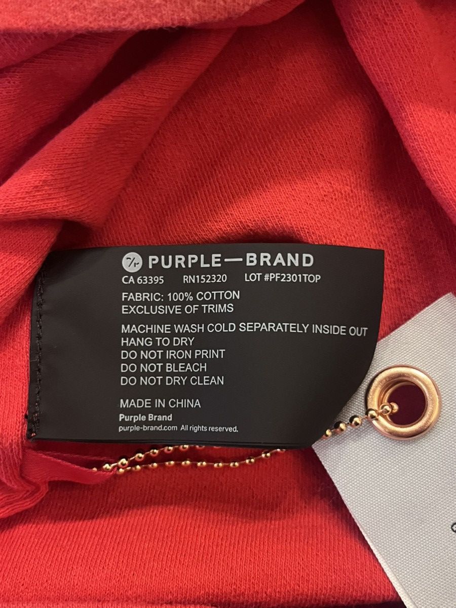 Purple Brand Red medium perforated design nwt Size US M / EU 48-50 / 2 - 5 Thumbnail