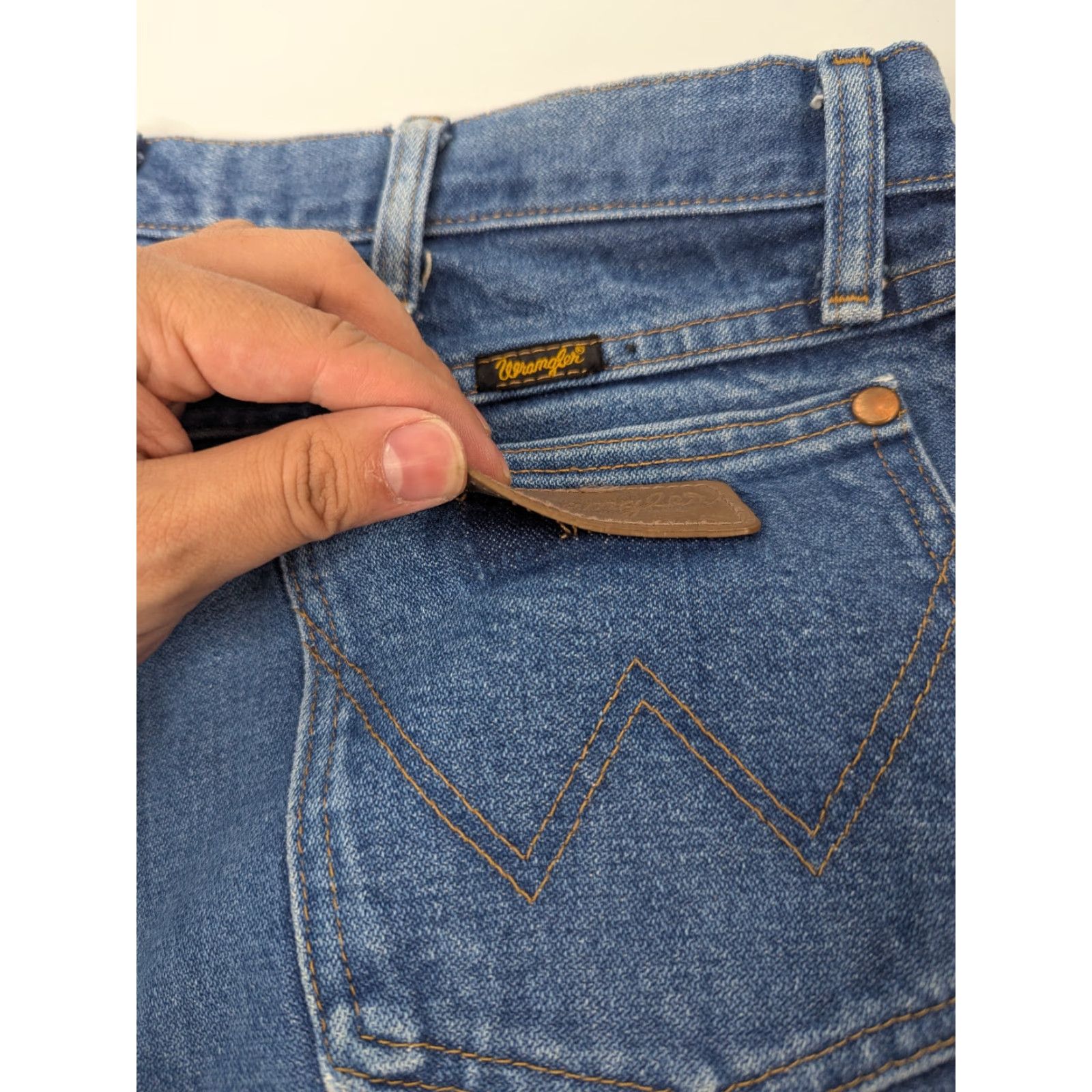 Wrangler VINTAGE Wrangler Jeans Men's 36x34 Cowboy Cut Bootcut Western Workwear Distressed 13MWZ jeans Size US 36 / EU 52 - 3 Thumbnail