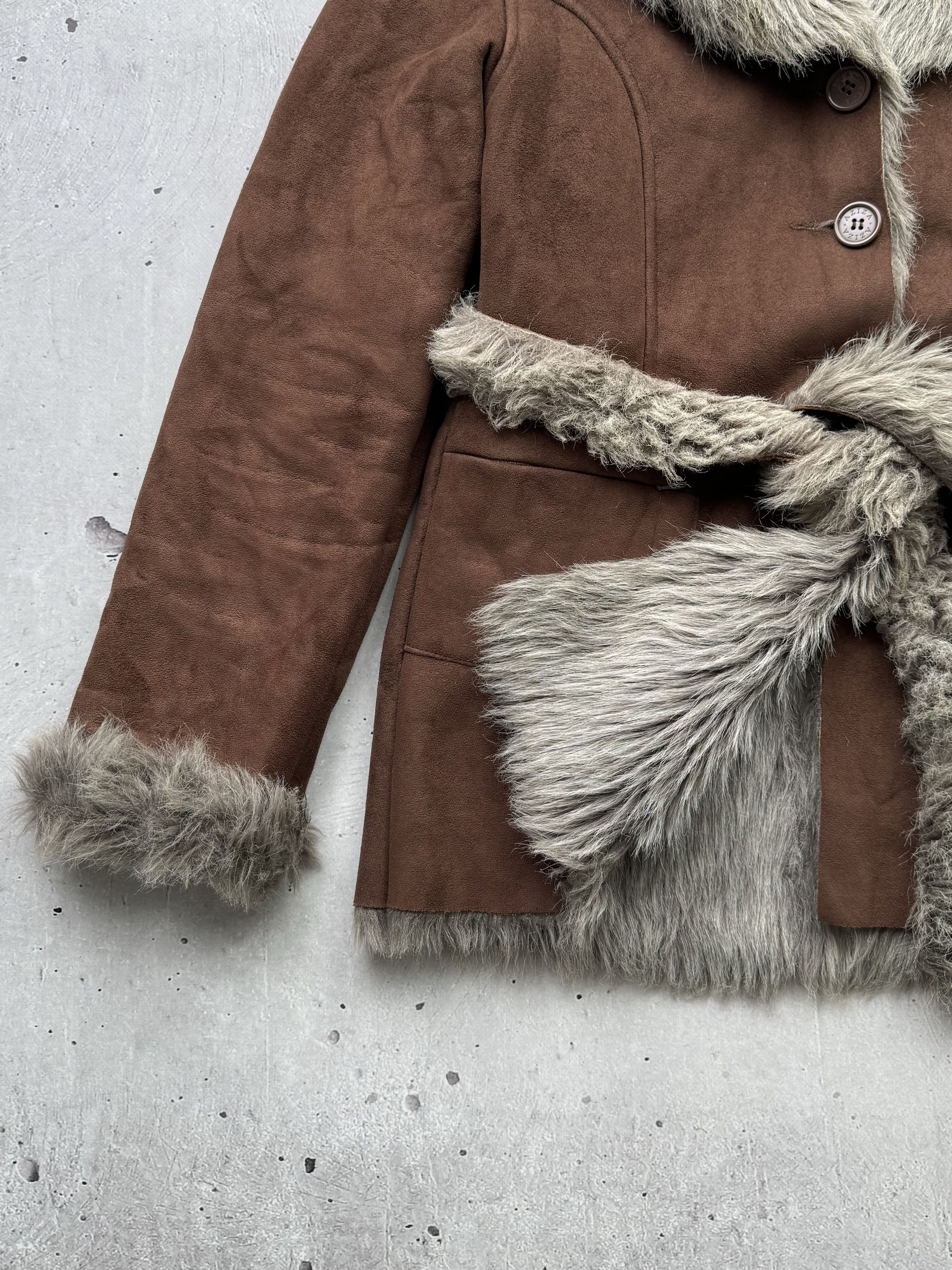 Other Vintage Amazing Faux Fur Coat With Belt Size M / US 6-8 / IT 42-44 - 4 Thumbnail