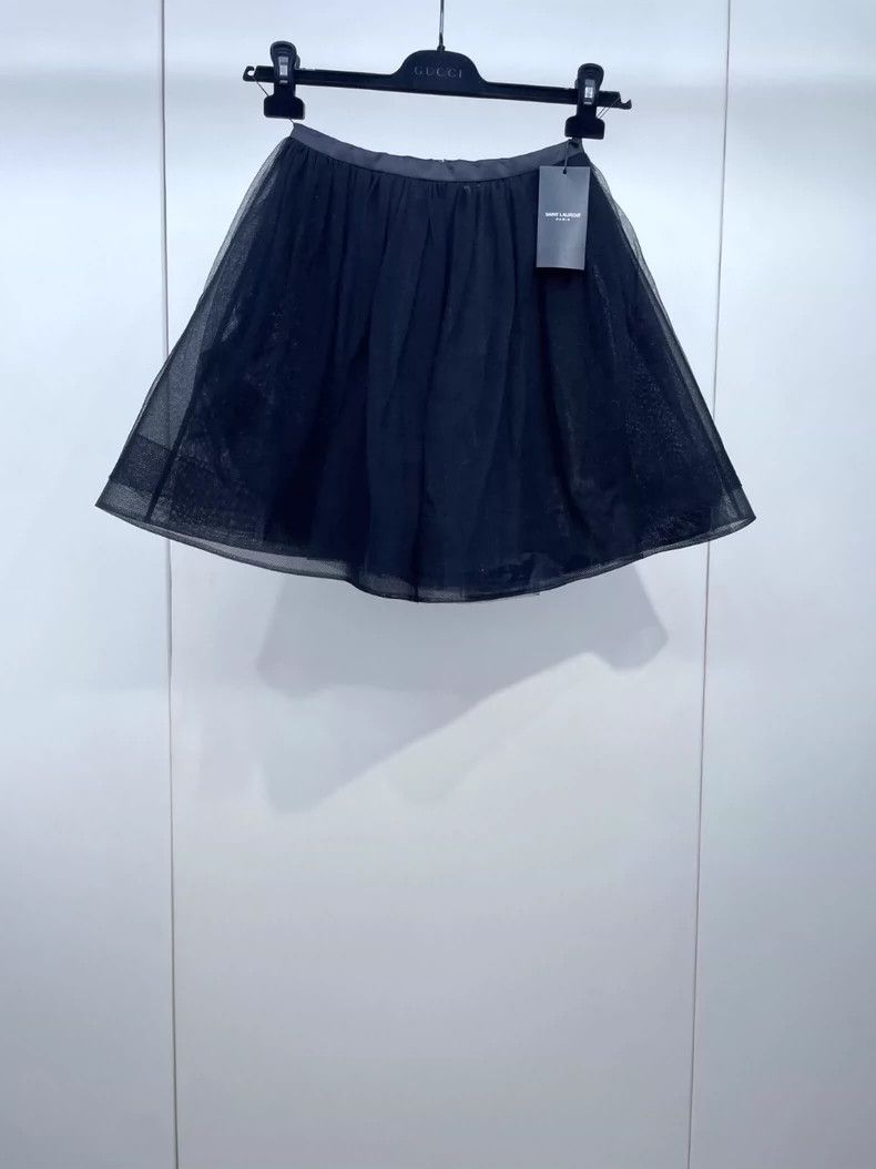 Yves Saint Laurent Black Tulle Puff Skirt Size 34" / US 12 / IT 48 - 1 Thumbnail