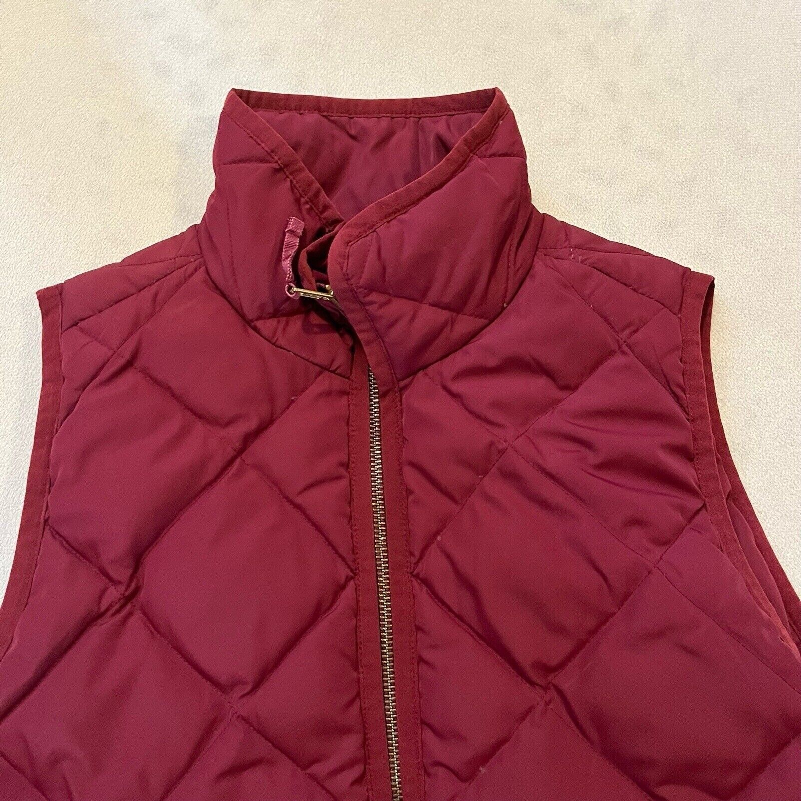 J.Crew J Crew Womens Vest Red Quilted Excursion Puffer Full Zip Dow Size XS / US 0-2 / IT 36-38 - 4 Thumbnail