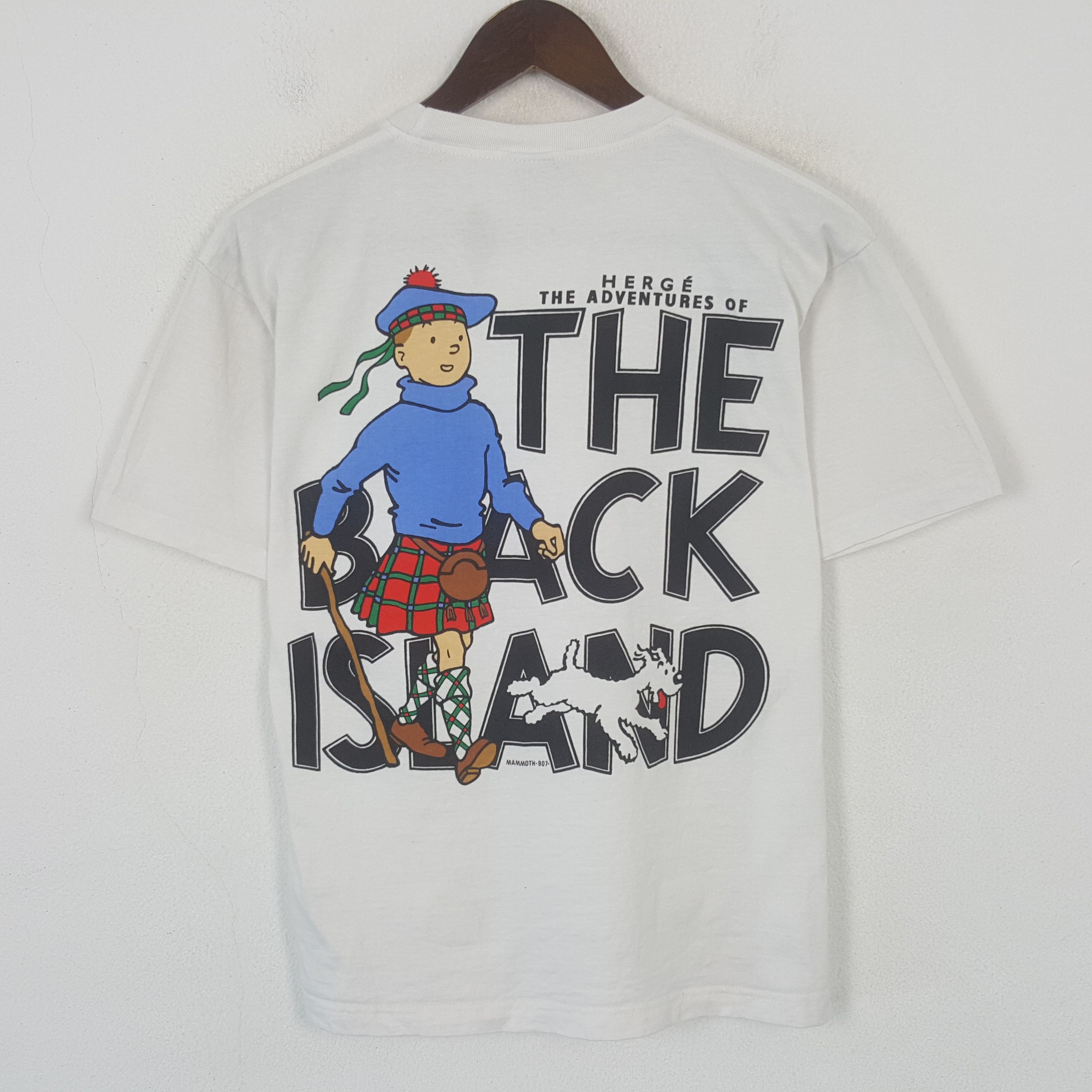 Vintage Vintage The Herge Adventures Of Tintin Tshirt Size US M / EU 48-50 / 2 - 1 Thumbnail