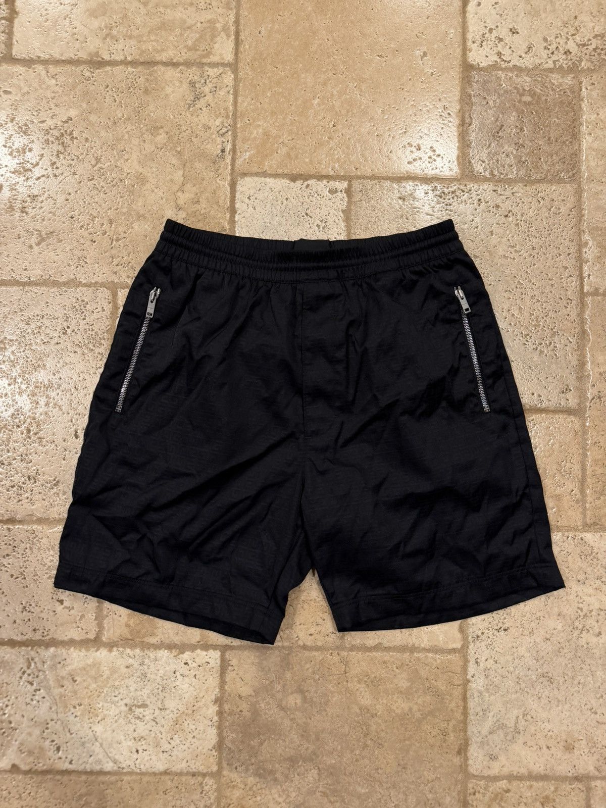 Givenchy Givenchy 4G Monogram Jacquard Logo Print Black Nylon Shorts Size US 32 / EU 48 - 14 Thumbnail
