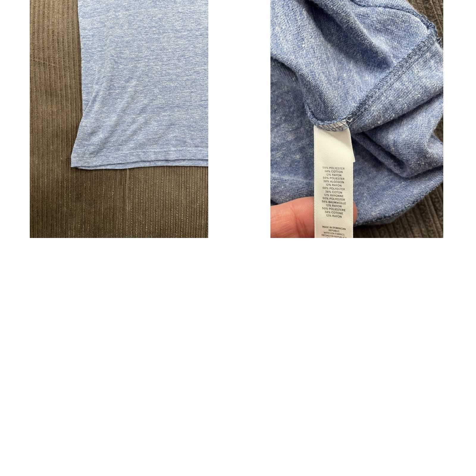 Vintage Young & Reckless Men Football T-Shirt L Blue White Striped Casual Size US L / EU 52-54 / 3 - 8 Thumbnail