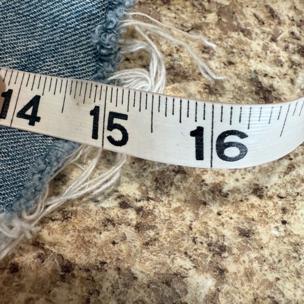 Lucky Brand Lucky Brand Blue Fitted Jean Shorts Size 31" - 6 Thumbnail