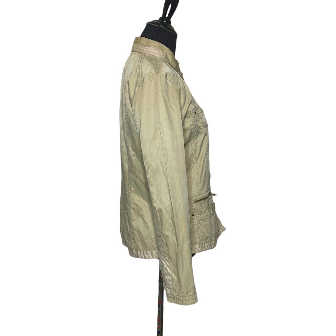 Chicos Chico's beige long sleeves buttoned summer jacket size small Size S / US 4 / IT 40 - 4 Thumbnail