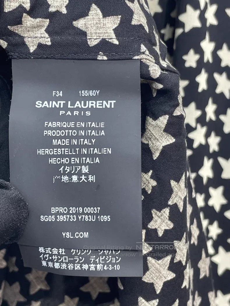 Saint Laurent Paris Saint Laurent Paris Little star long-sleeve shirt Size XXS / US 00 / IT 34 - 7 Thumbnail