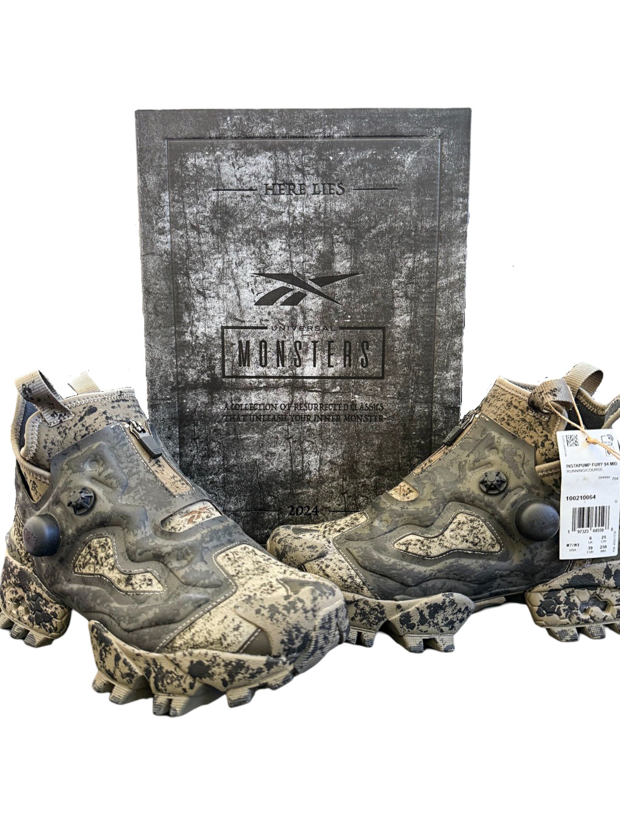 Reebok Universal Monsters x Reebok InstaPump Fury 94 Mid Size US 7 / EU 40 - 5 Thumbnail